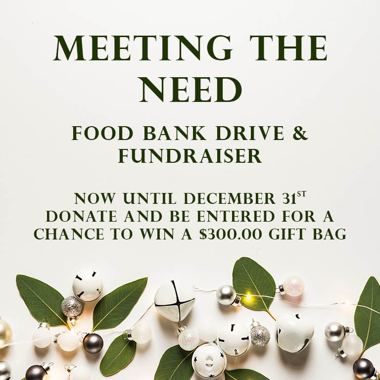"Meeting the Need" Food Bank Drive & Fundraiser