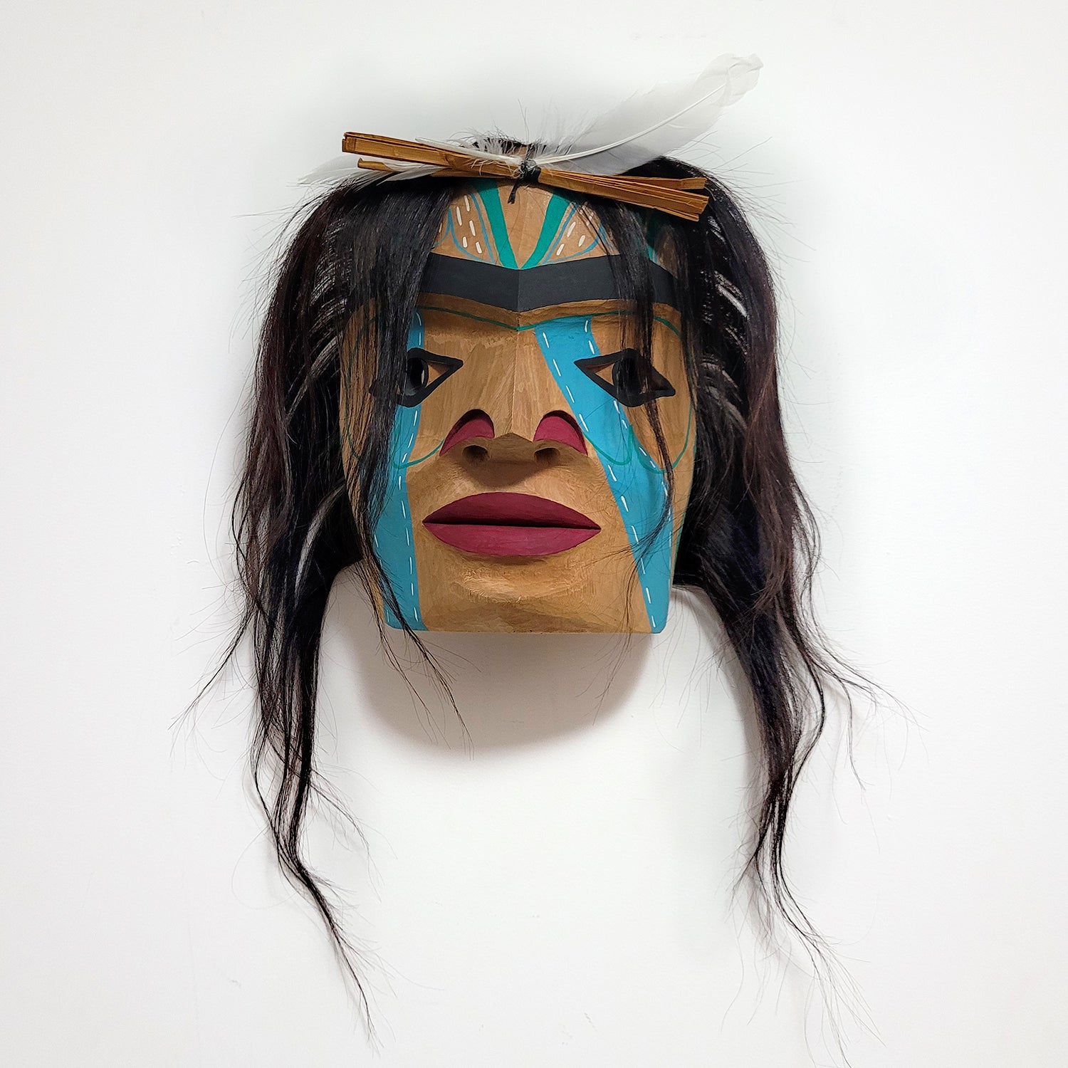 Man in Canoe Mask by Nuu-chah-nulth artist Russell Tate