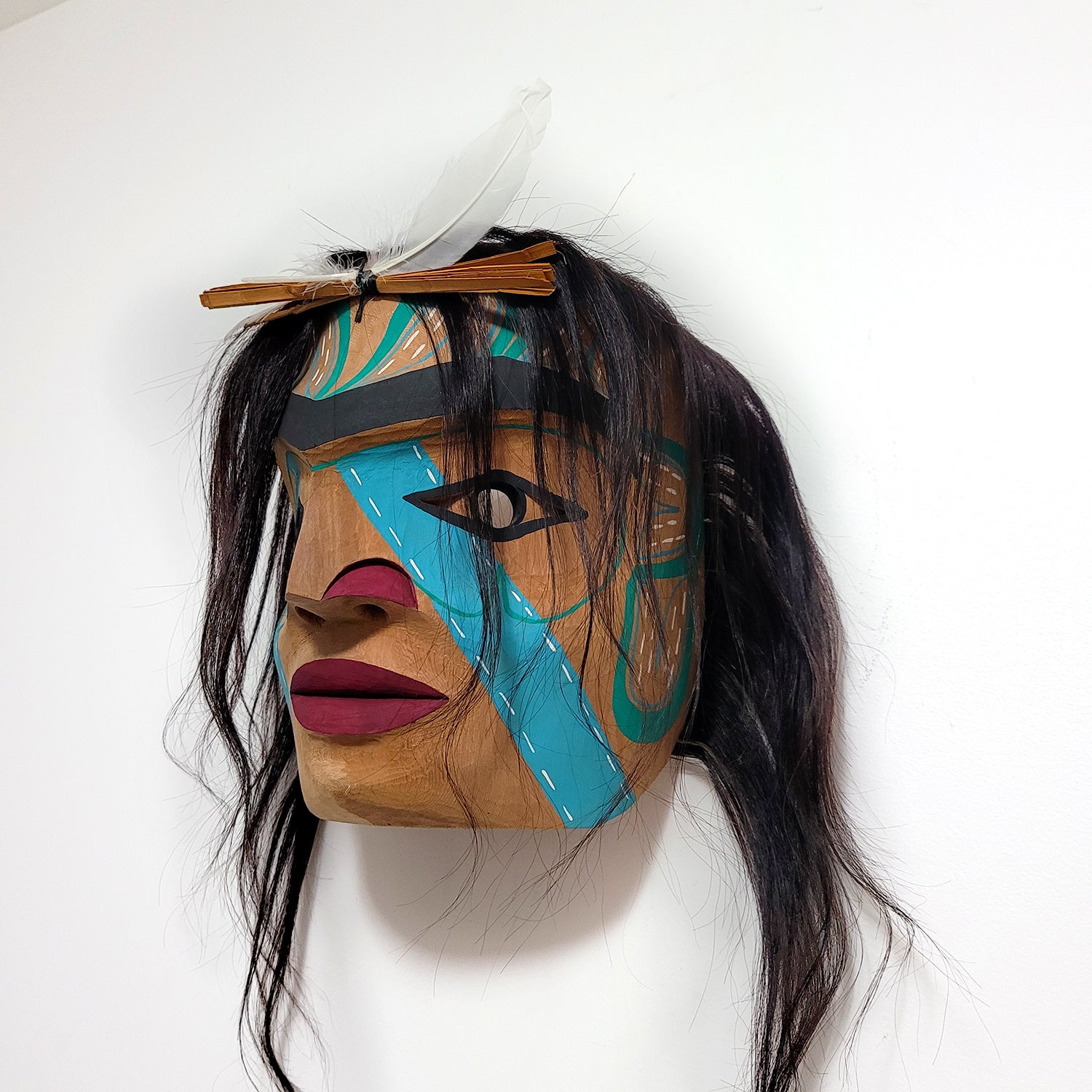 Man in Canoe Mask by Nuu-chah-nulth artist Russell Tate