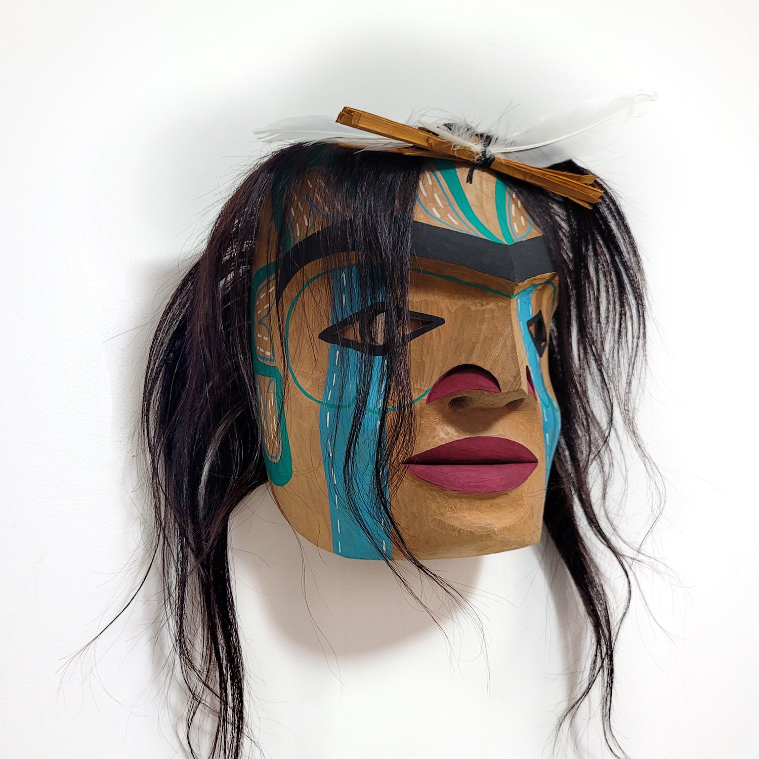 Man in Canoe Mask by Nuu-chah-nulth artist Russell Tate