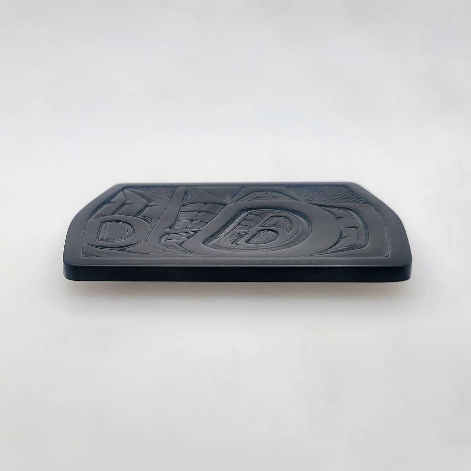 Argillite Bear Dish by Haida artist Denny Dixon