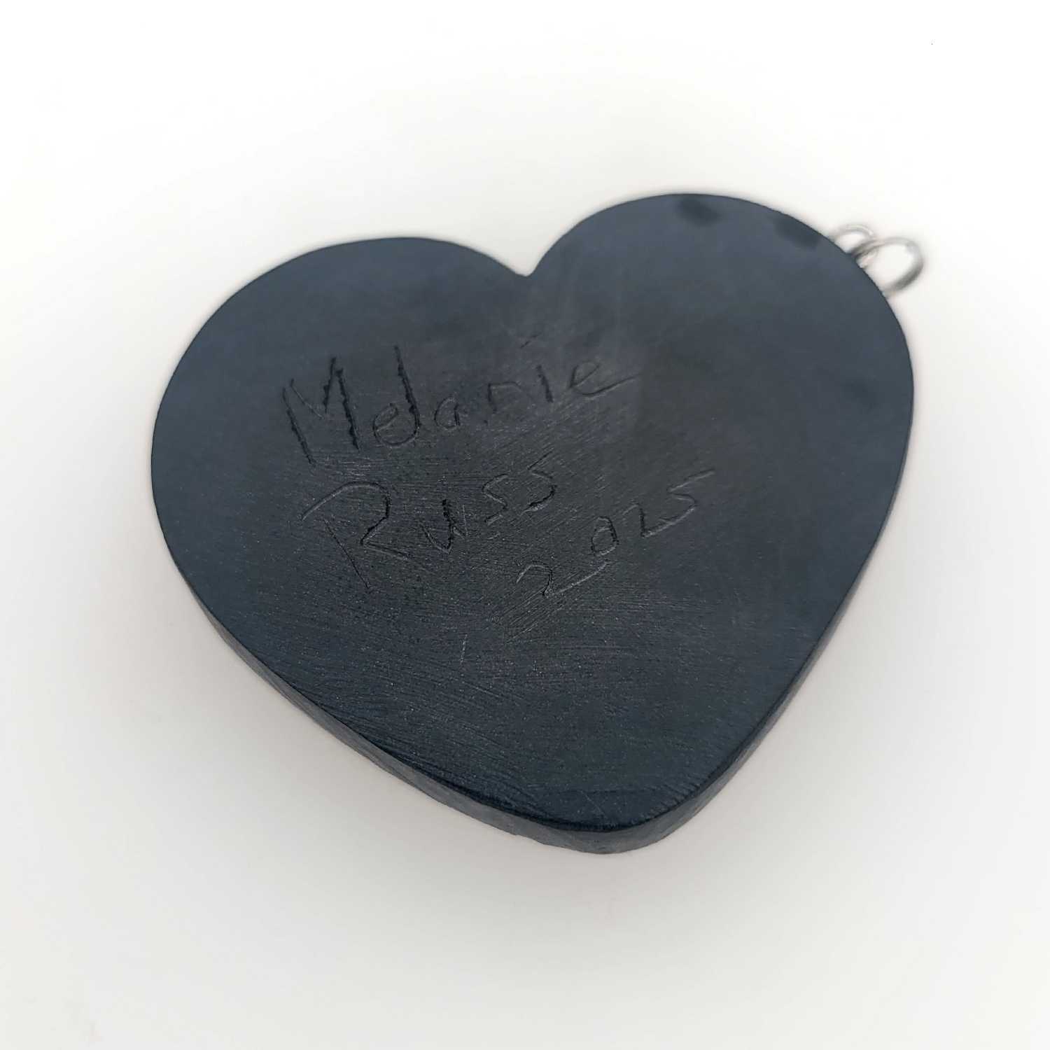 Argillite Bear Pendant by Haida artist Melanie Russ