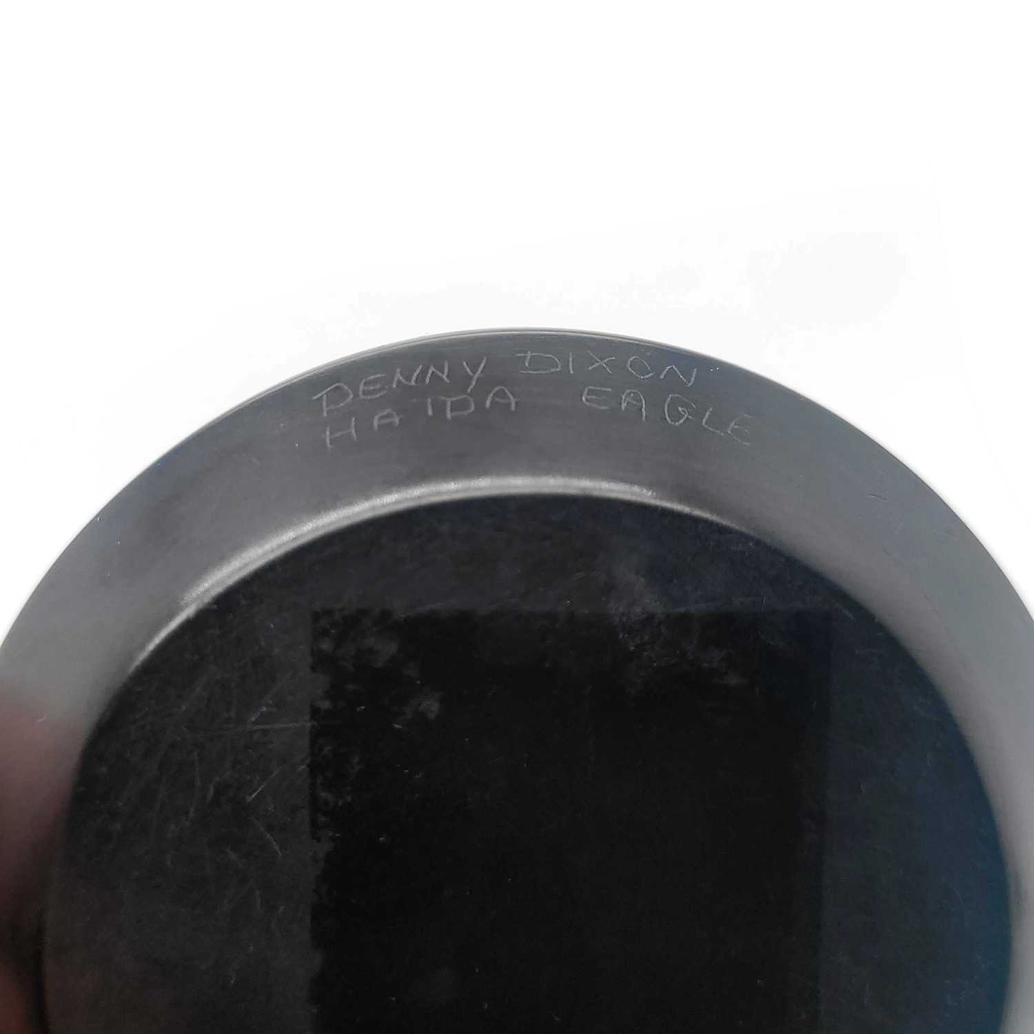 Argillite Eagle Dish by Haida artist Denny Dixon