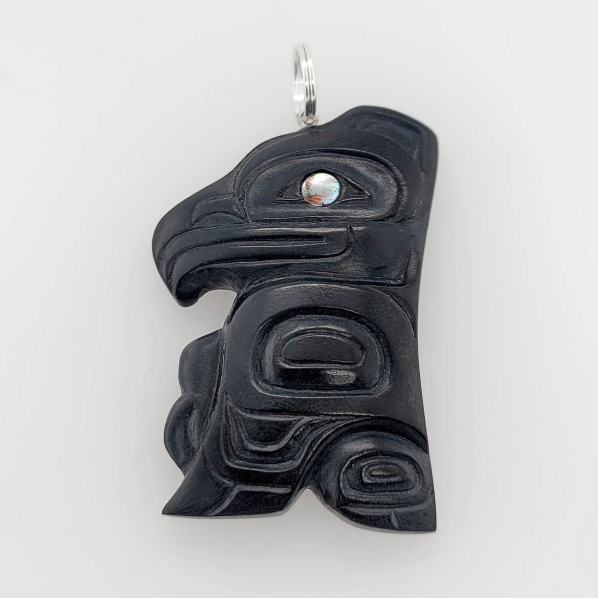 Argillite Eagle Pendant by Gryn White, Haida – Spirits of the West ...