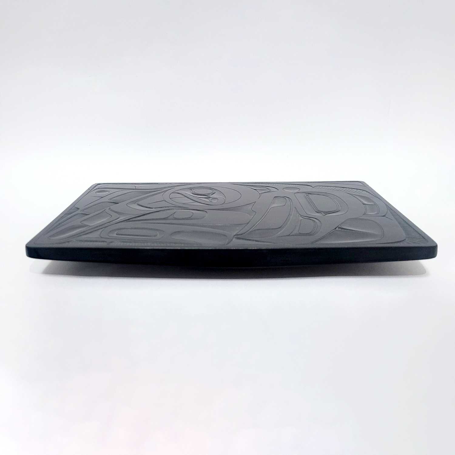 Argillite Eagle Platter by Haida artist Sharon Hitchcock