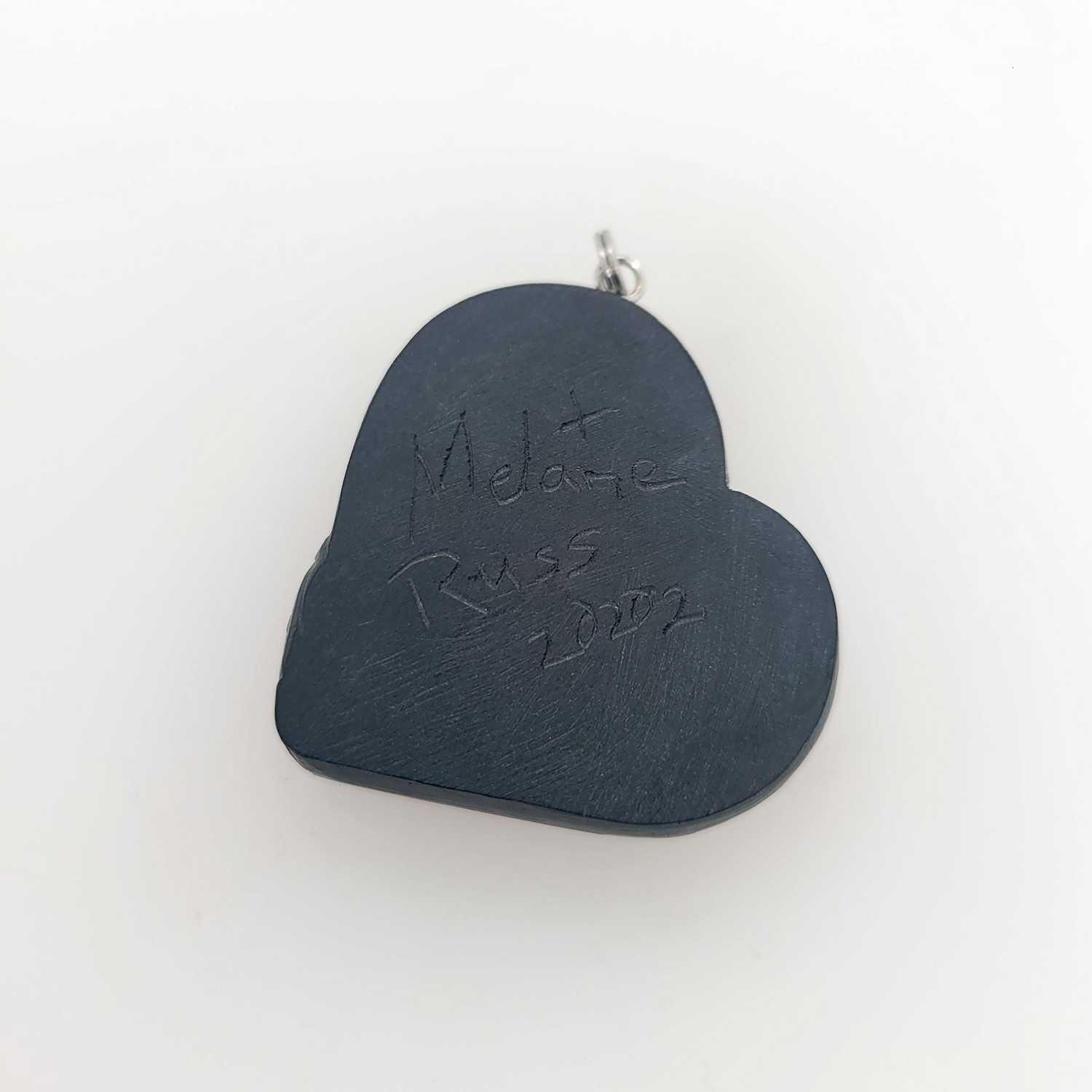 Argillite Killer Whale Pendant by Haida artist Melanie Russ