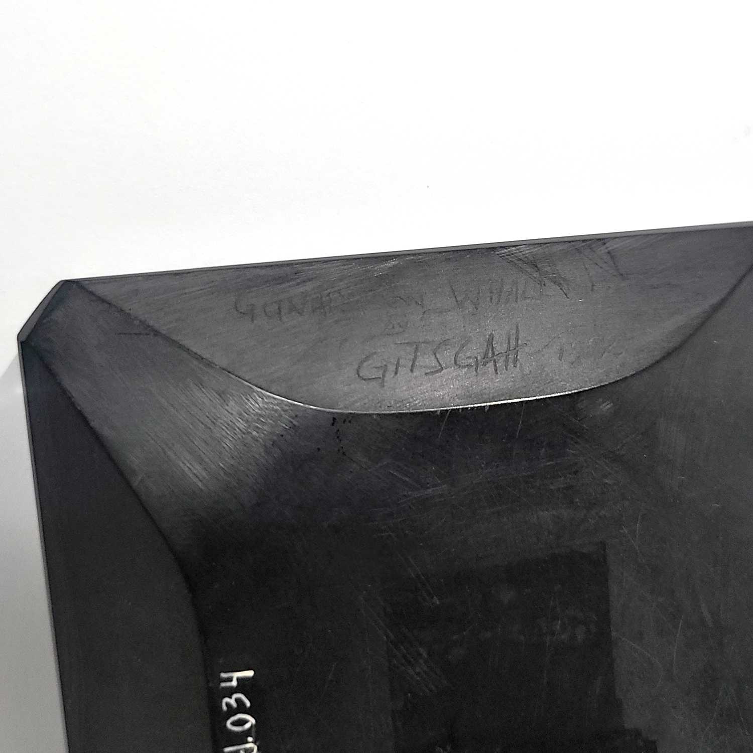 Argillite Nanasimgit Platter by Haida artist Ron Wilson