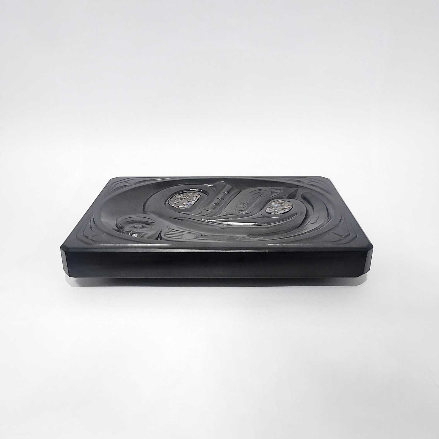 Argillite Nanasimgit Platter by Haida artist Ron Wilson