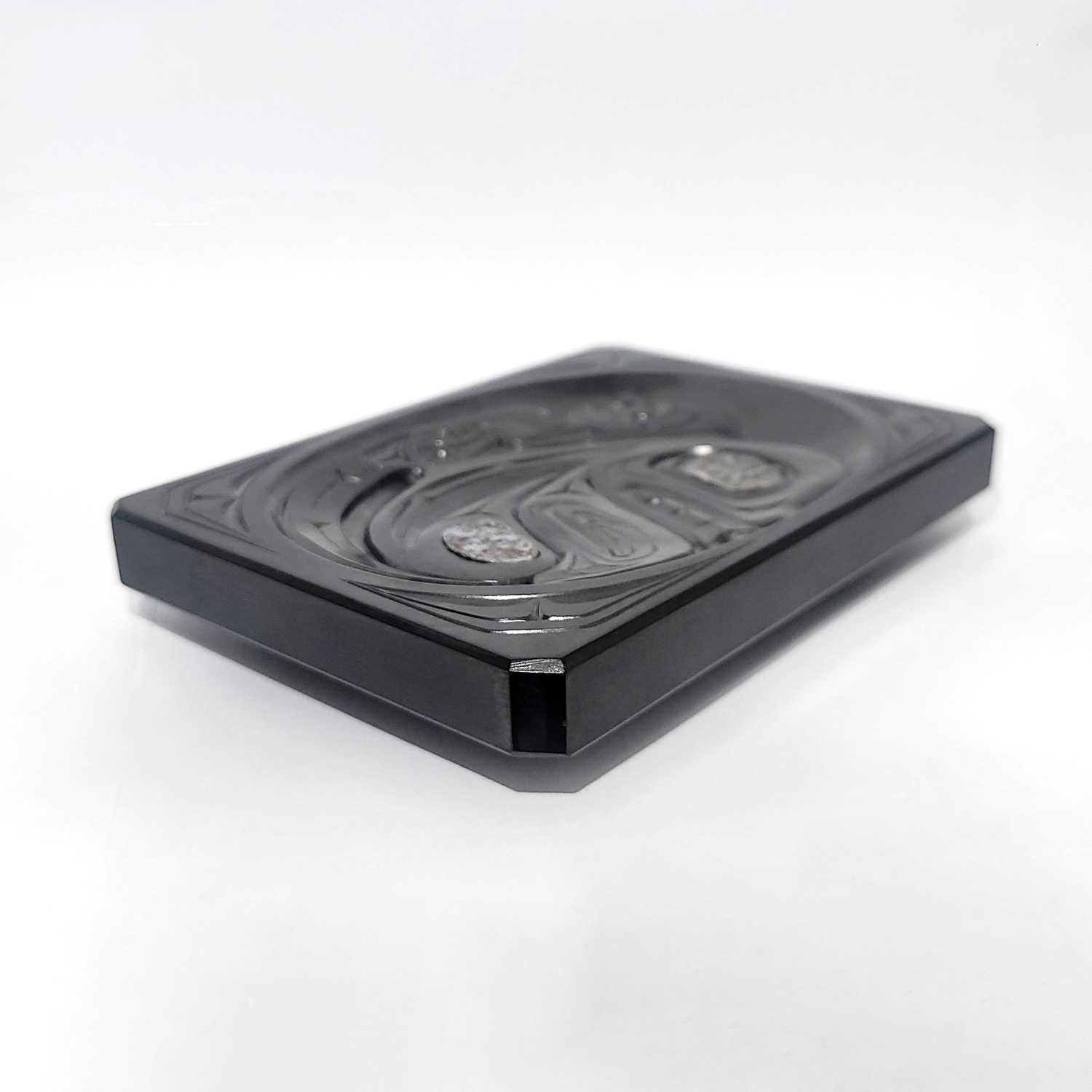 Argillite Nanasimgit Platter by Haida artist Ron Wilson