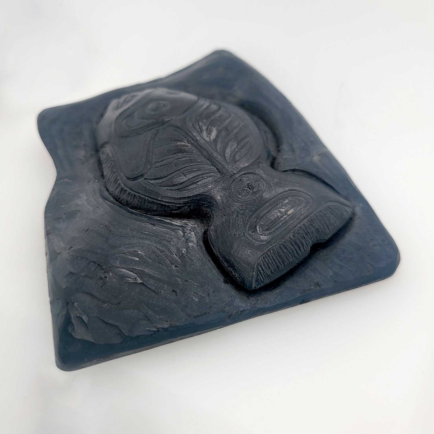Argillite Halibut by Haida artist Melanie Russ