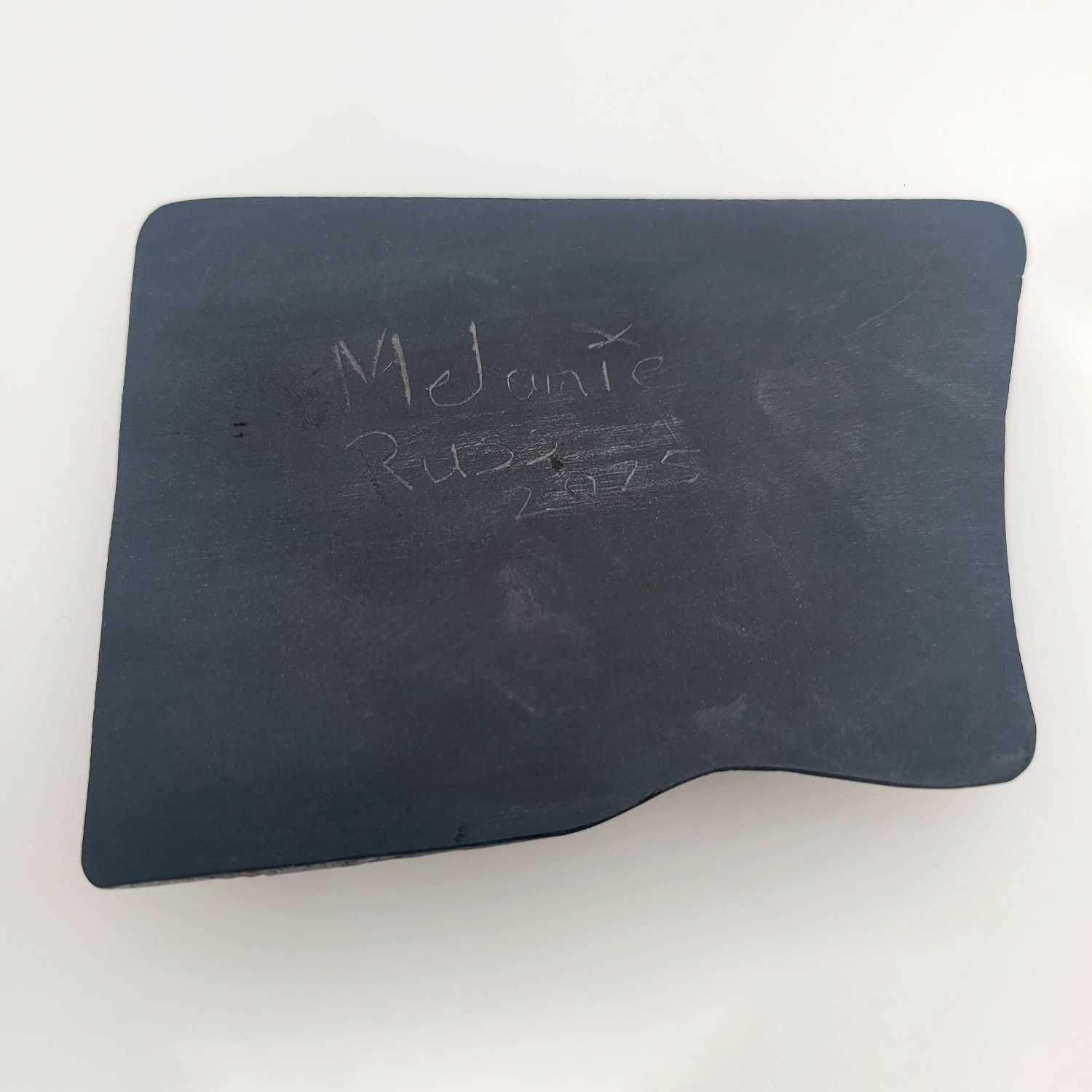 Argillite Halibut by Haida artist Melanie Russ