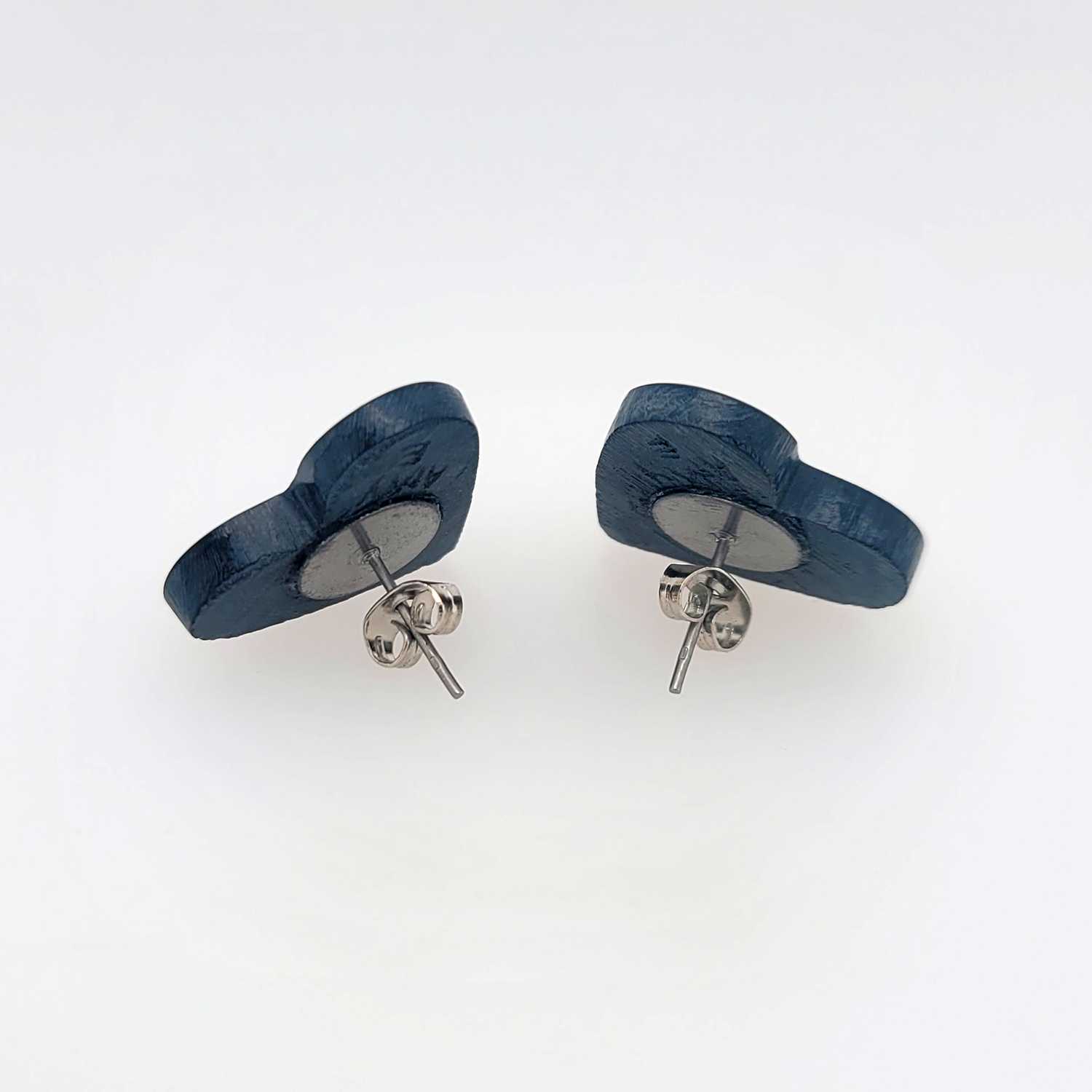 Argillite Heart Earrings by Haida Artist Amy Edgars