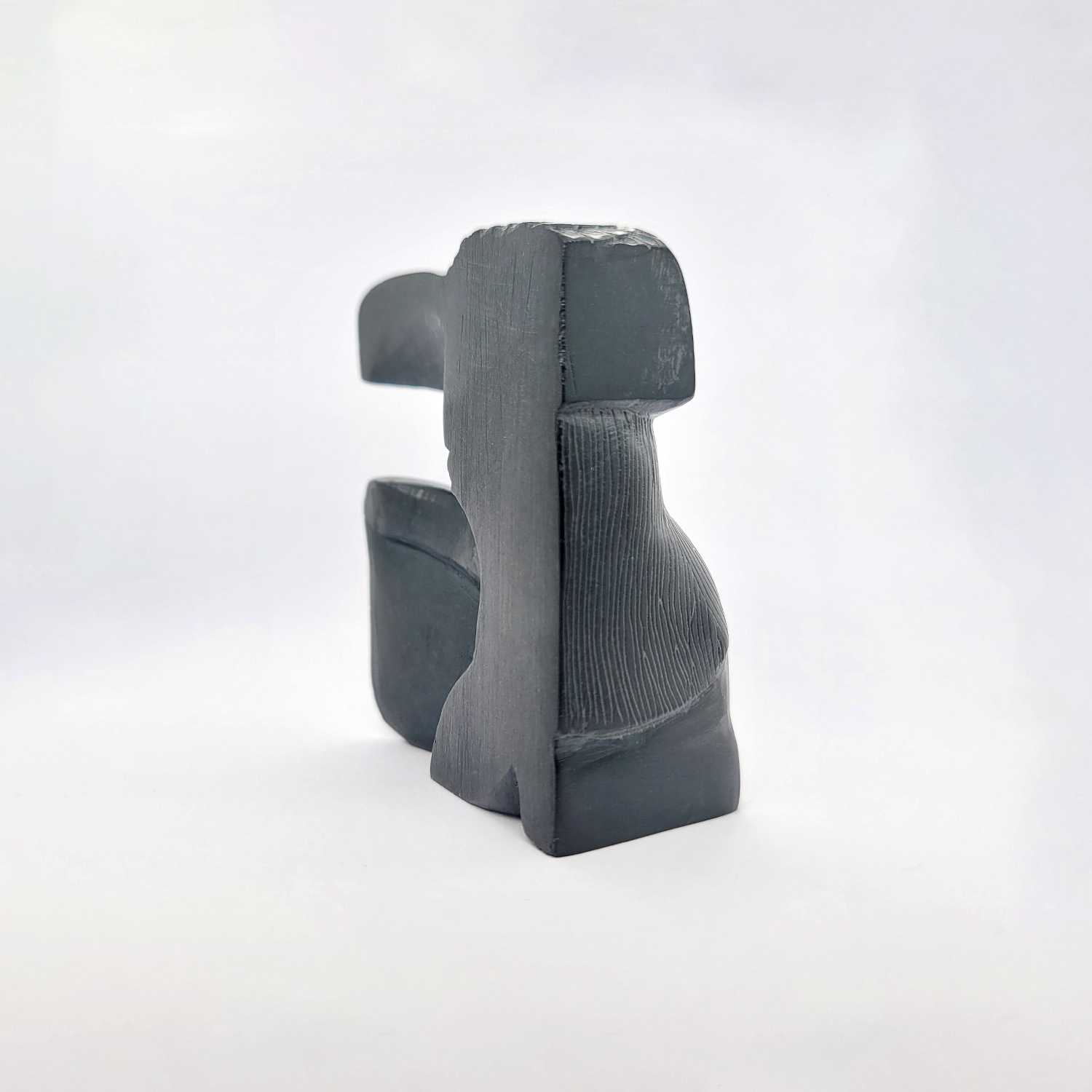 Argillite Raven Dancer by Haida artist Jerome Parnell