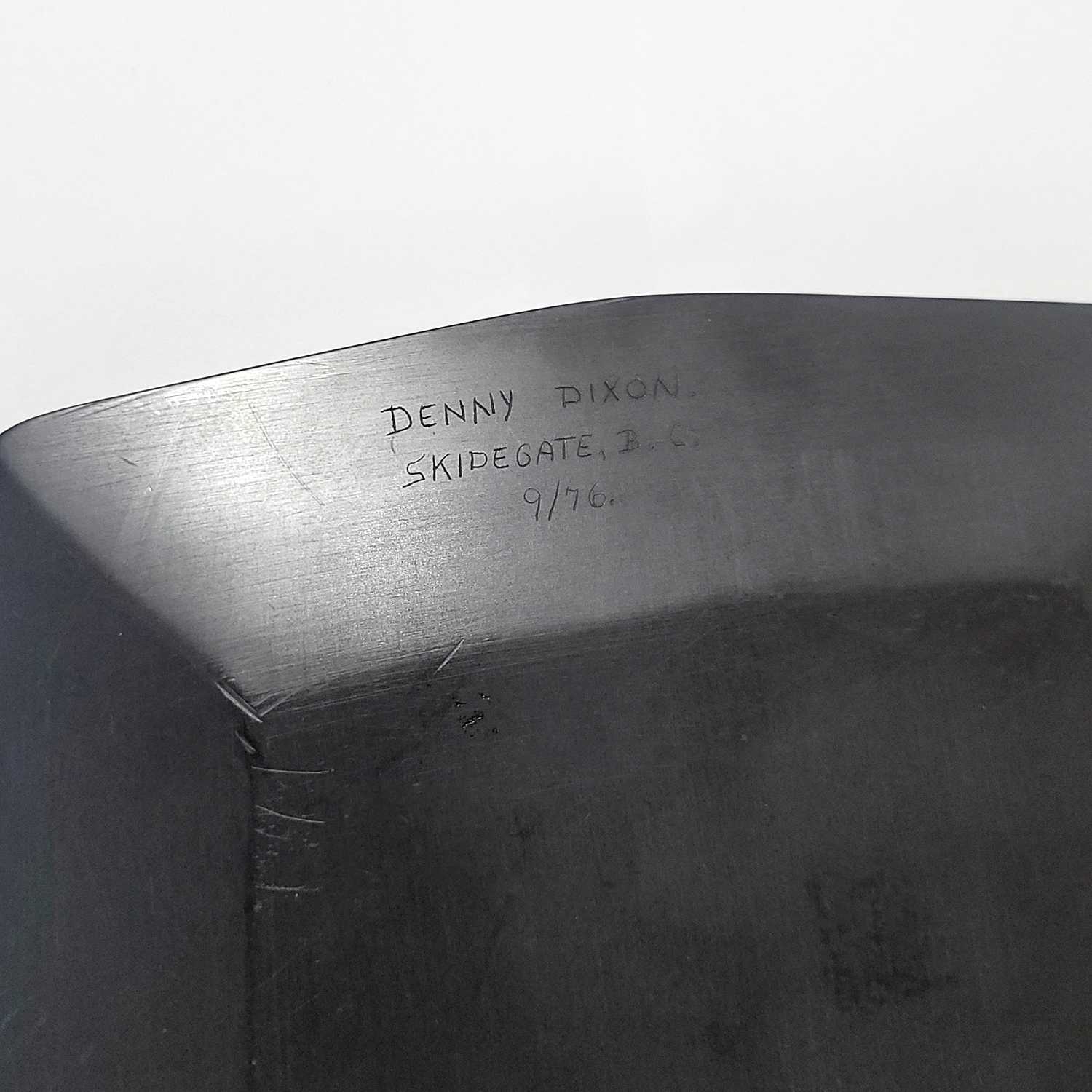 Argillite Raven Steals the Light Platter by Haida artist Denny Dixon