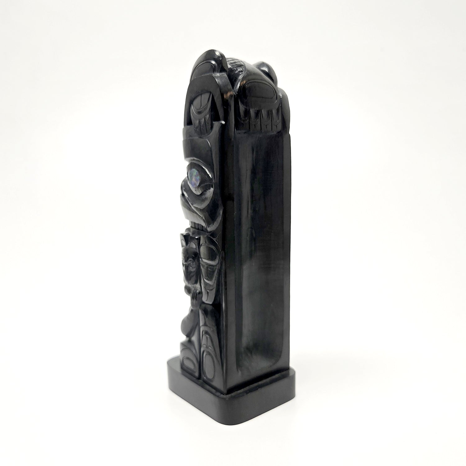 Argillite Totem Pole by Haida artist Andrew Williams