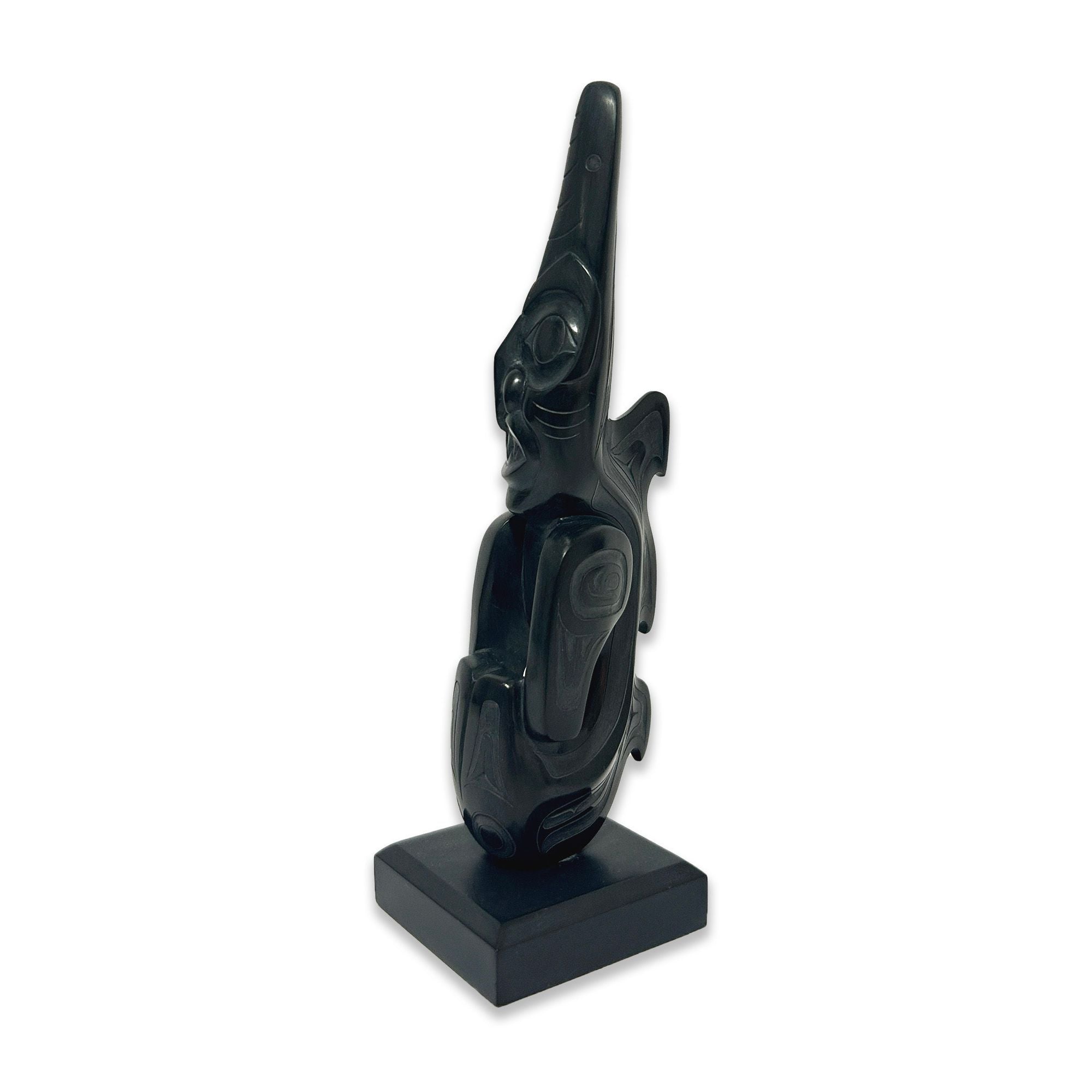 Argillite Spirit Figure by Haida artist Gryn White