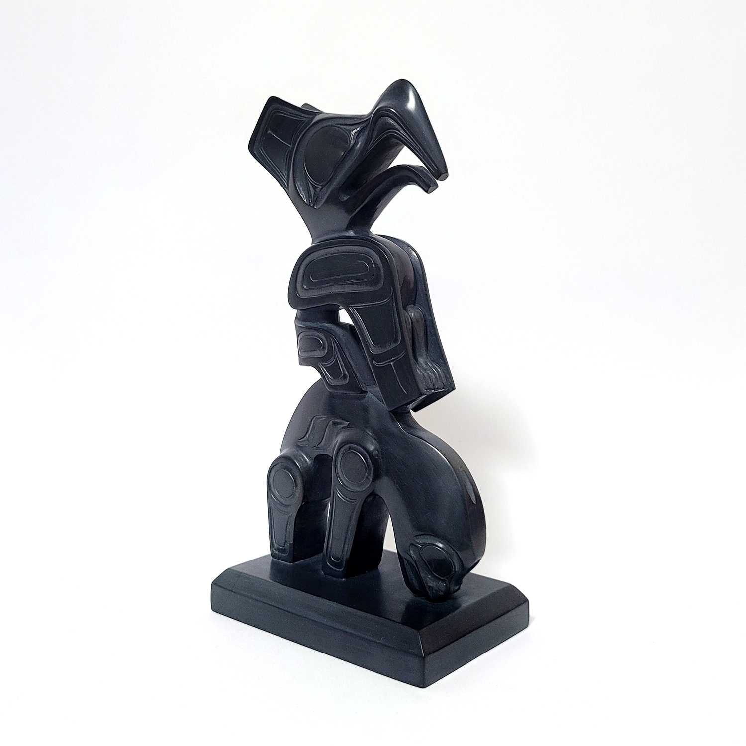 Thunderbird and Killer Whale carving by Haida artist Greg Lightbown