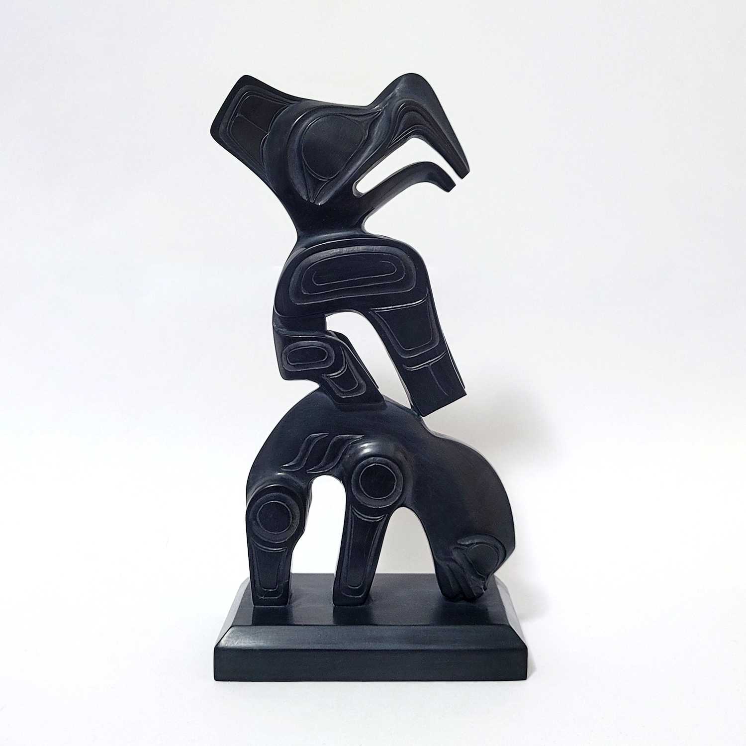 Thunderbird and Killer Whale carving by Haida artist Greg Lightbown