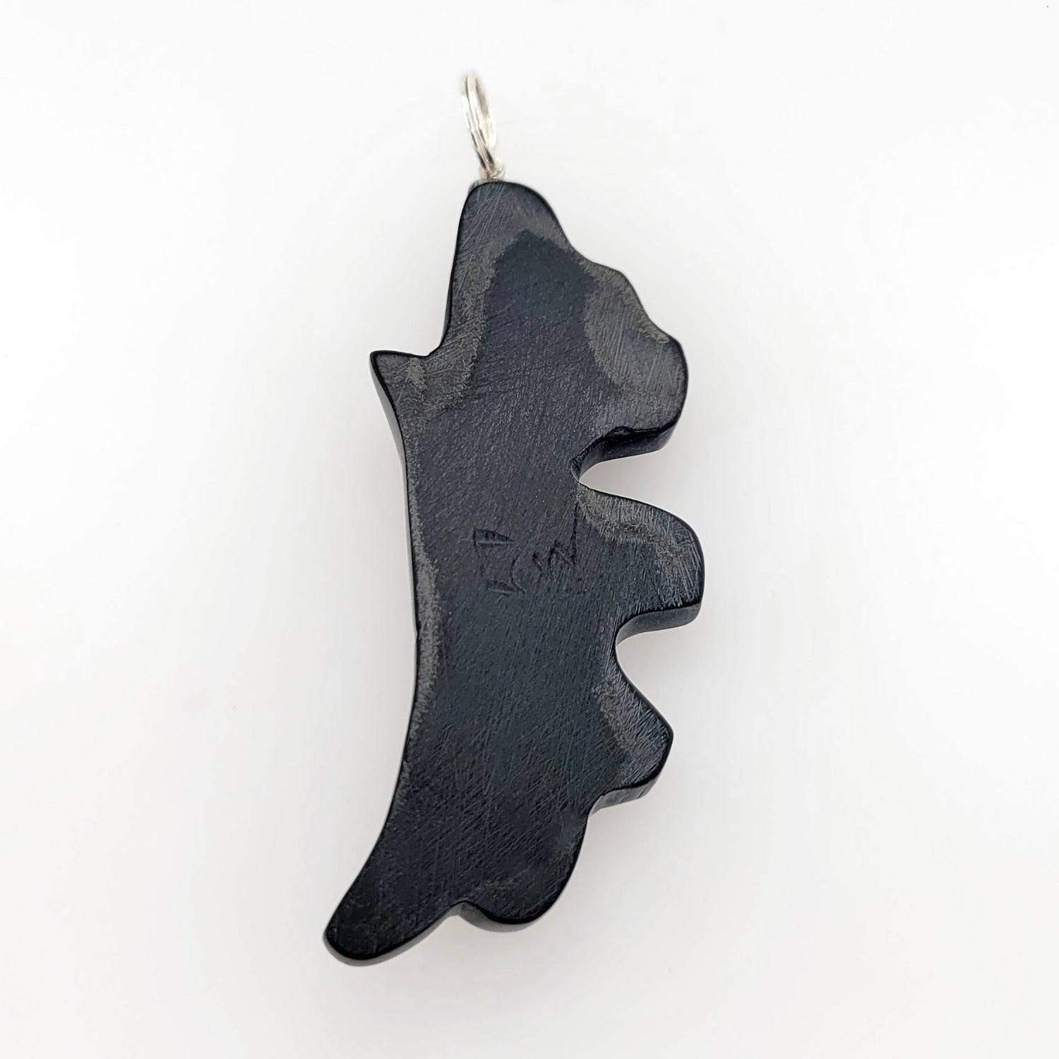 Argillite Wasgo Pendant by Haida artist Gryn White