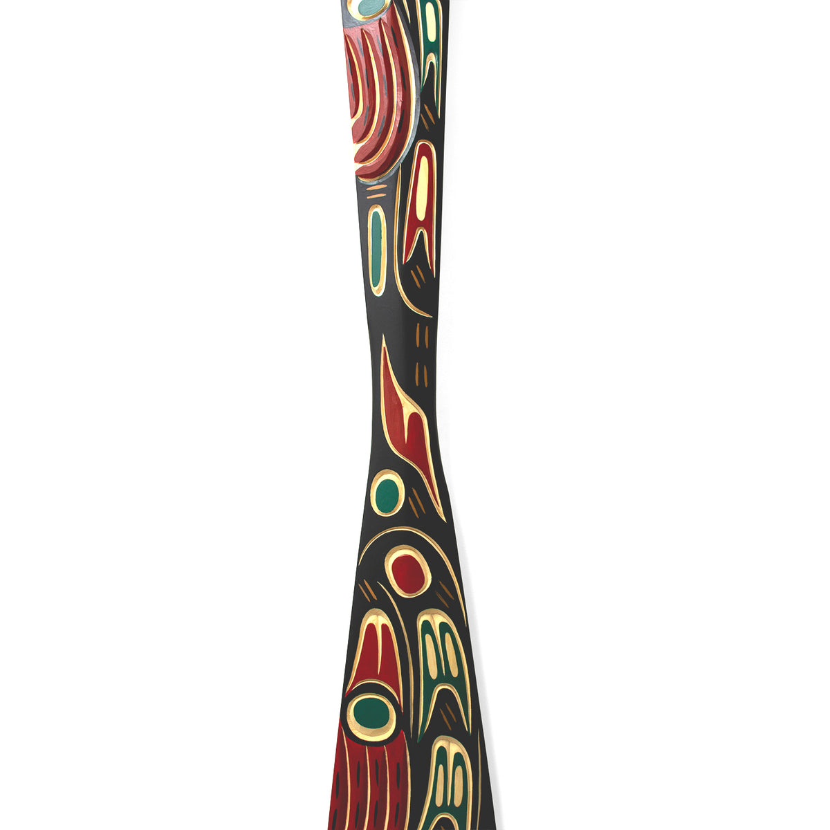 Bear Paddle hand-carved by Kwakwaka'wakw artist Tom D. Hunt