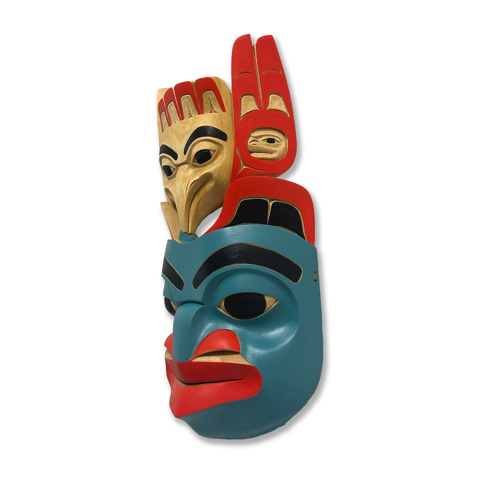 Bear Raven Transformation Mask by Tlingit/Tutchone artist Eugene Alfred