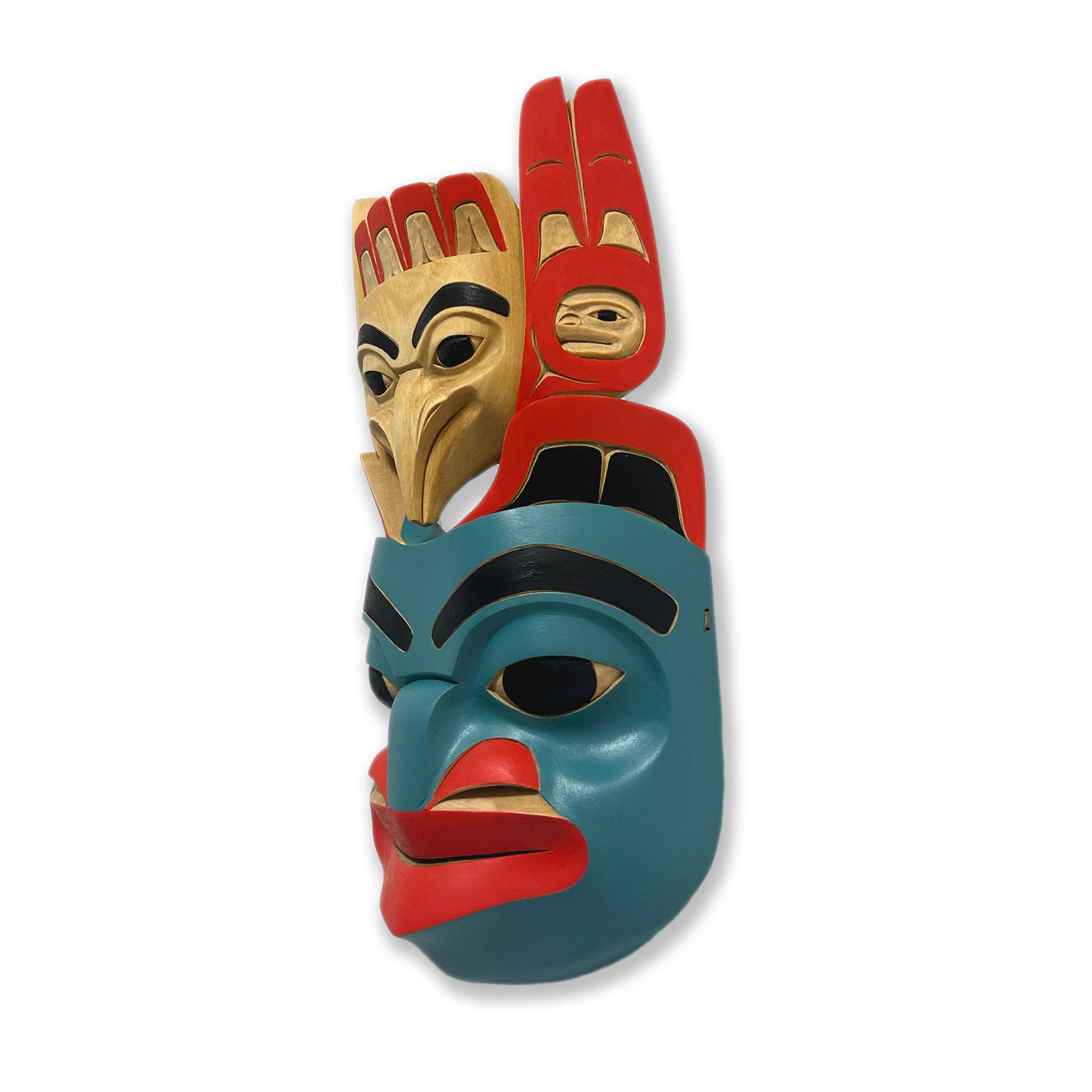 Bear Raven Transformation Mask by Tlingit/Tutchone artist Eugene Alfred