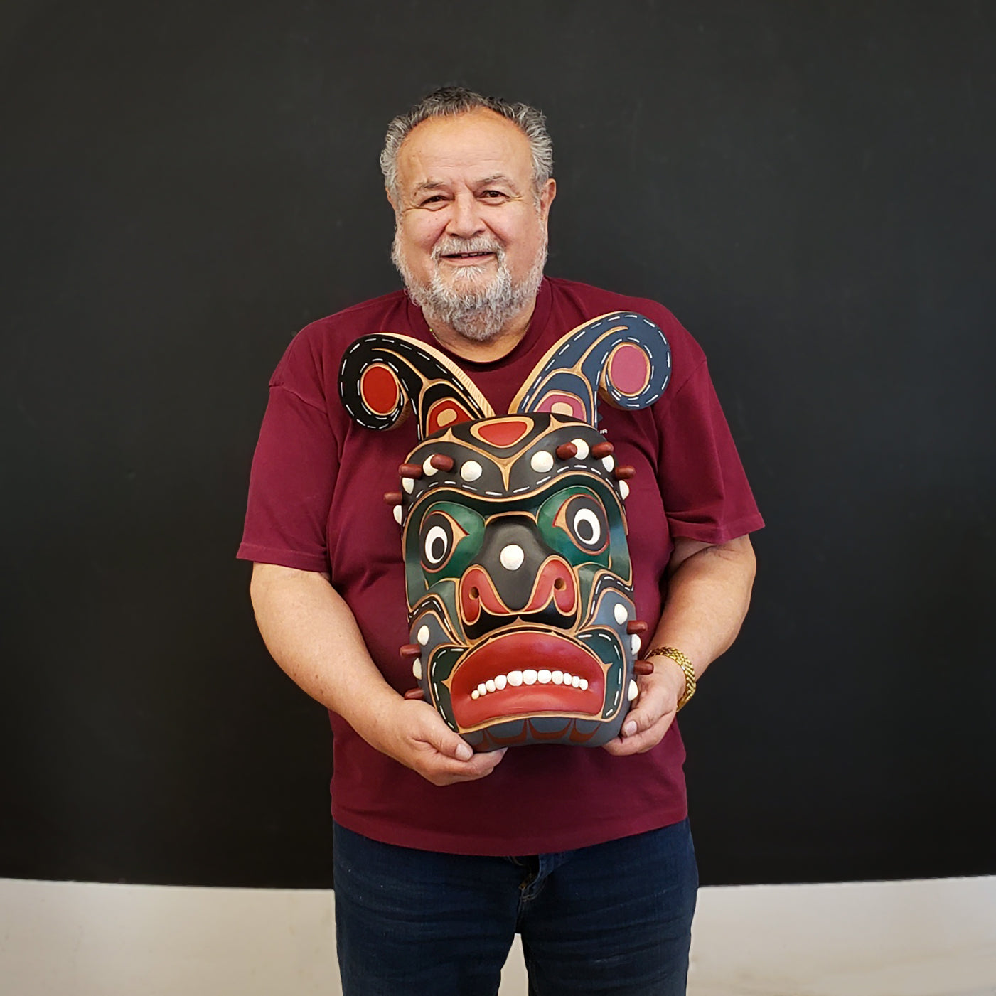 Sea Monster or Yagis Mask by Kwakwaka'wakw Master Carver Bill Henderson