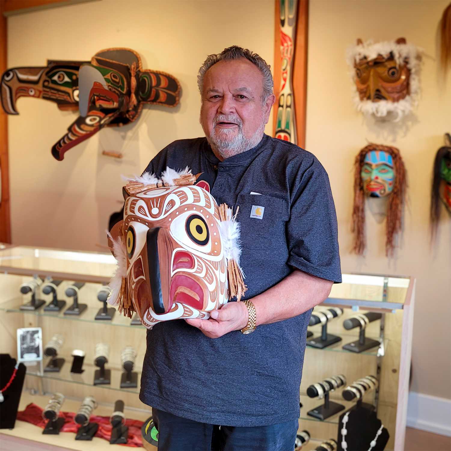 White Owl Mask by Kwakwaka'wakw Master Carver Bill Henderson