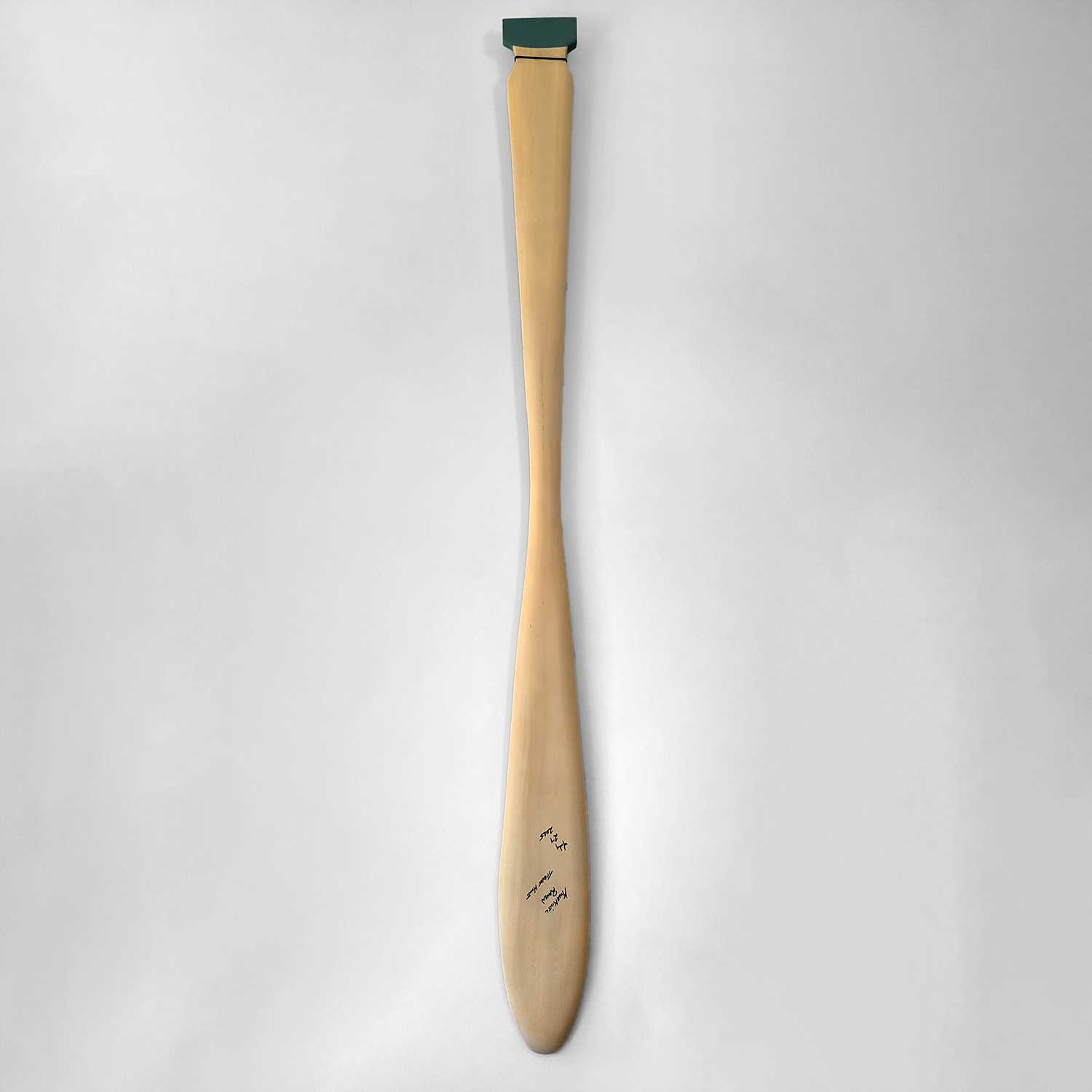 Sandblasted Raven Paddle by Kwakwaka'wakw Artist Trevor Hunt