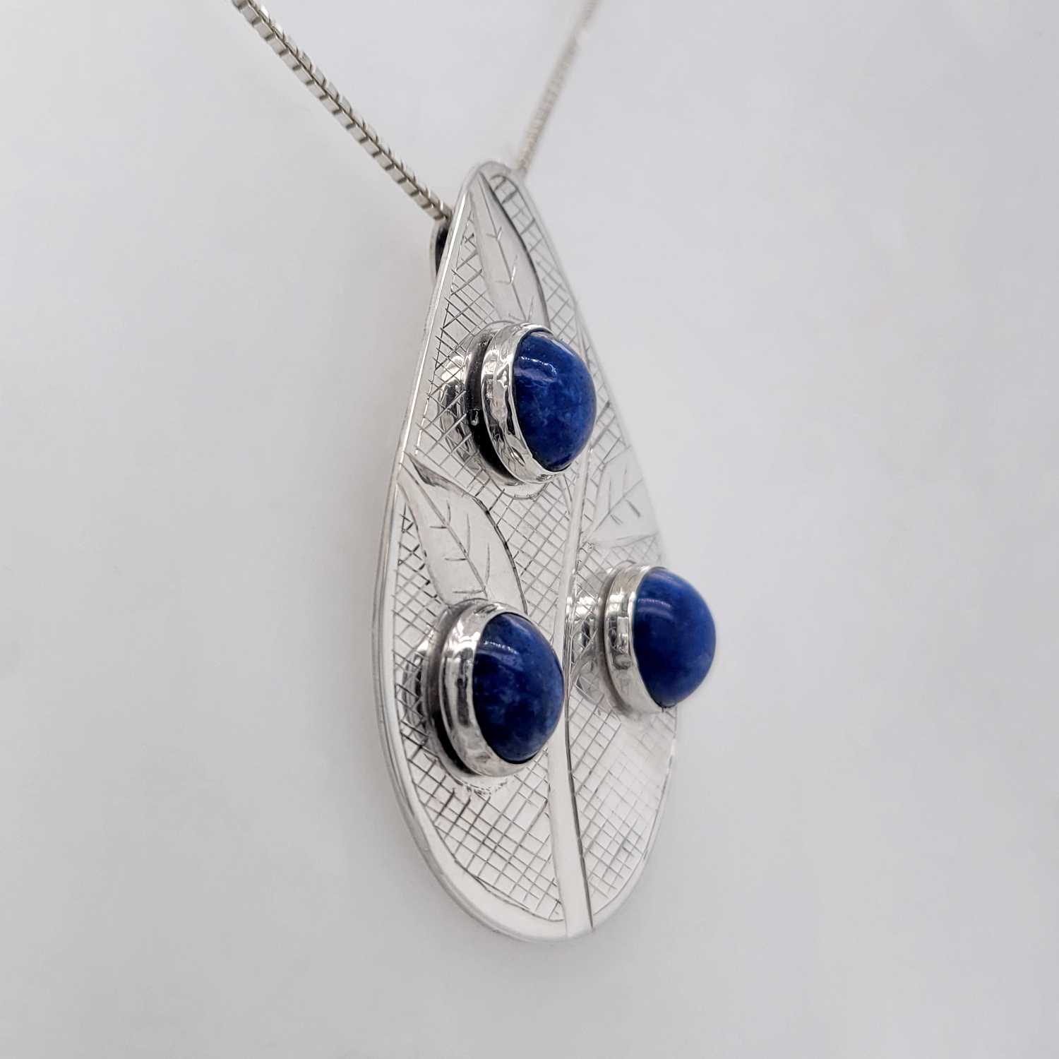 Silver Pendant by Native female artist Kiri Geen