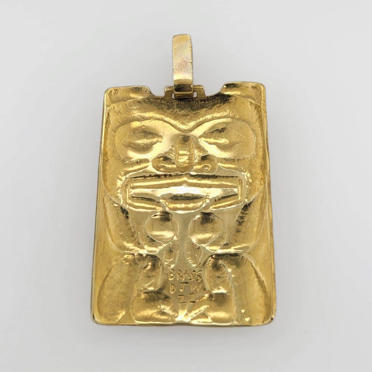 Indigenous Bear Brass Pendant by Haida artist Derek White