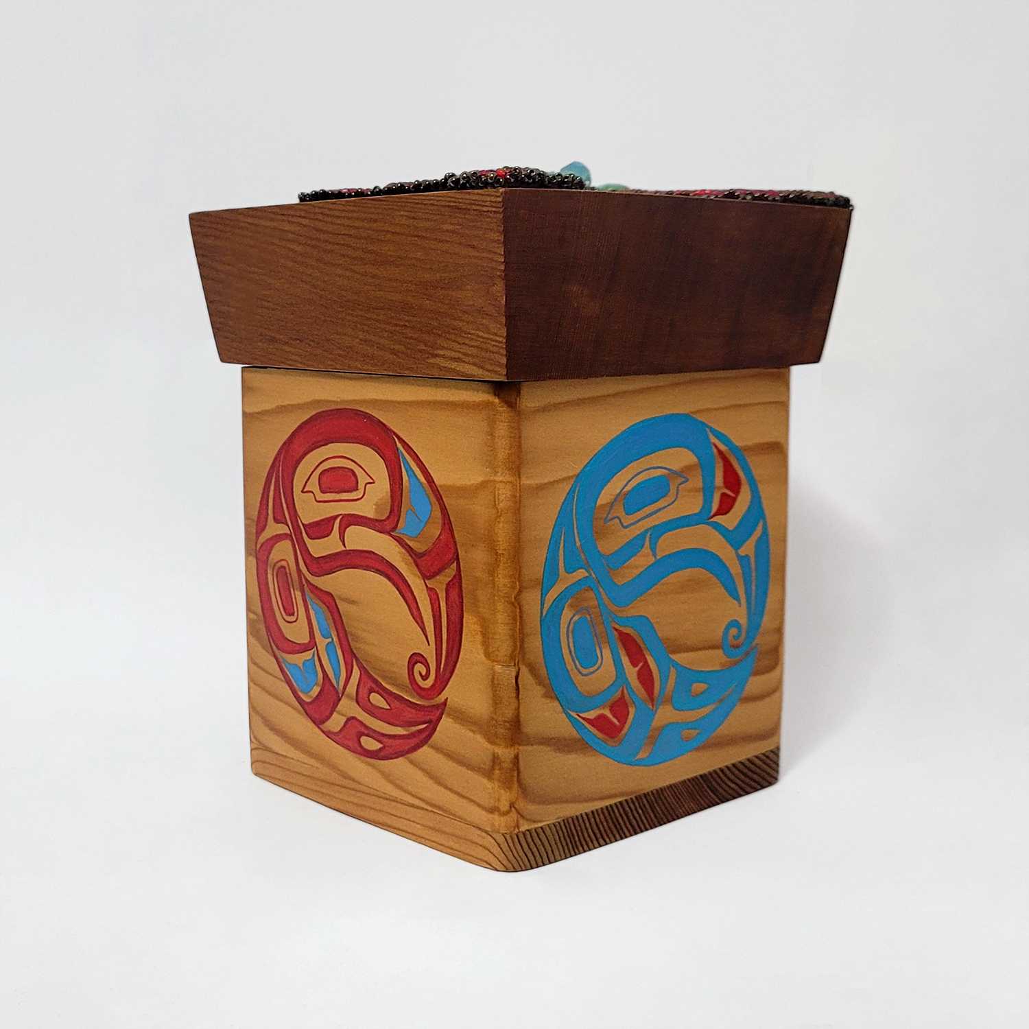Butterfly Bentwood Box by Native Female artist Kiri Geen