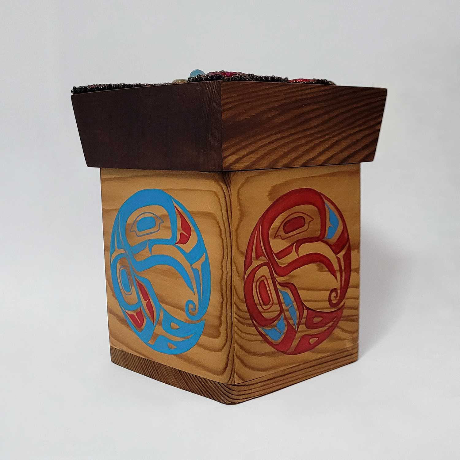 Butterfly Bentwood Box by Native Female artist Kiri Geen