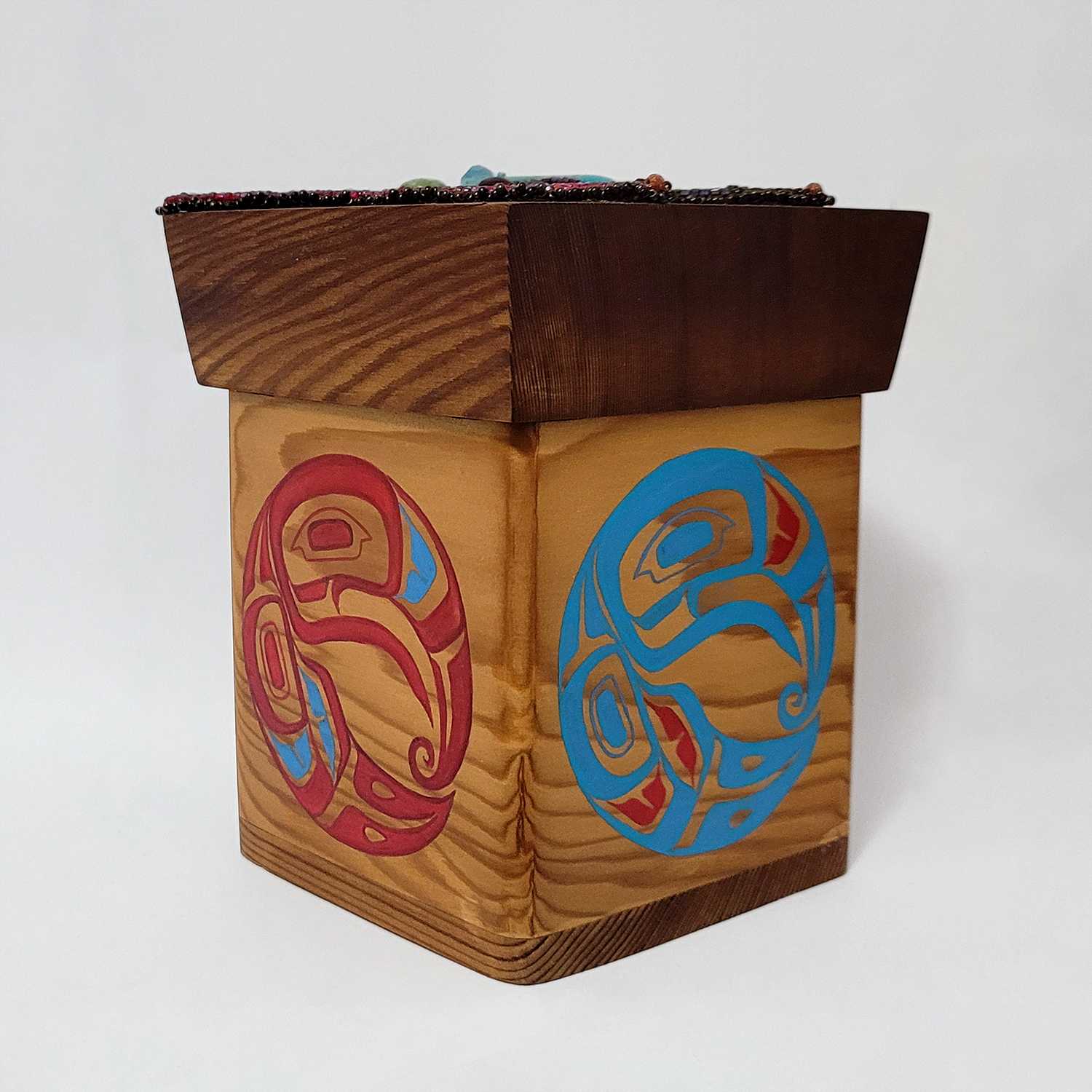 Butterfly Bentwood Box by Native Female artist Kiri Geen
