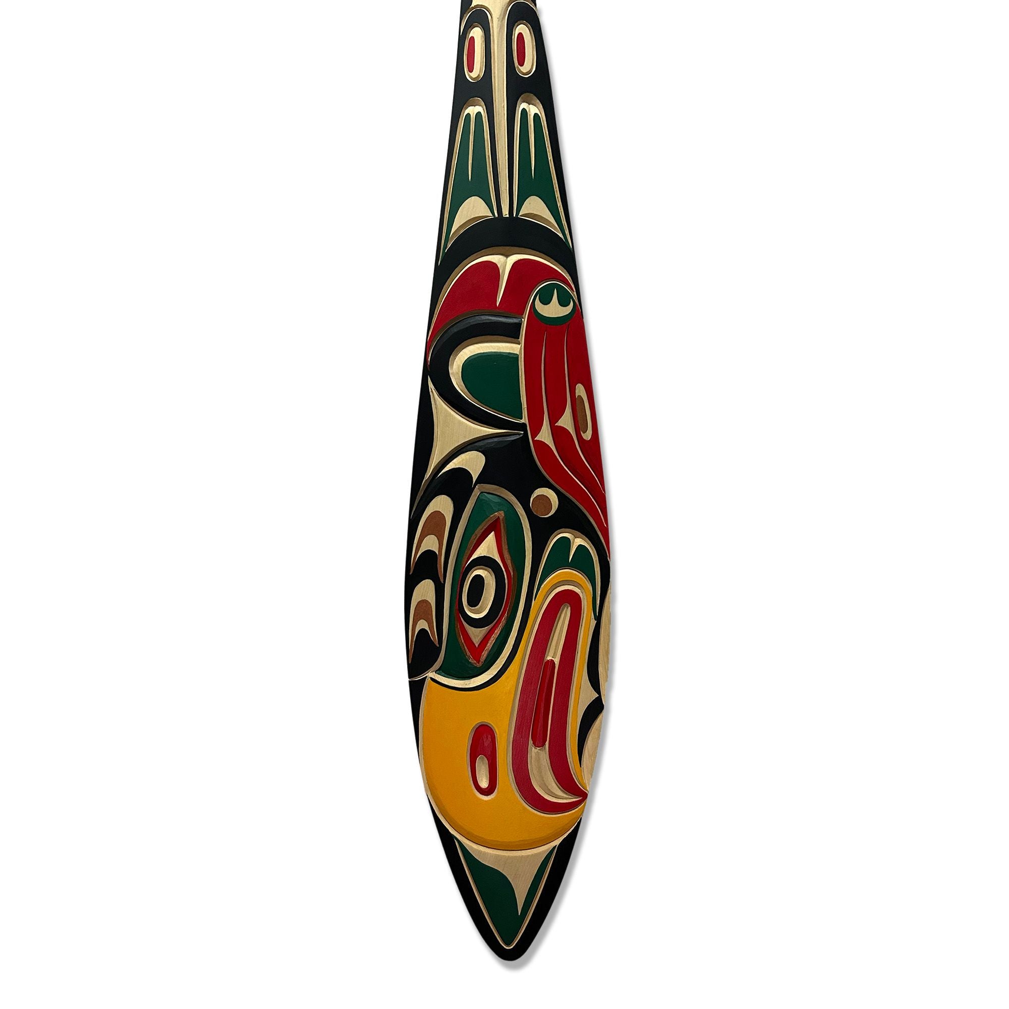 Carved Eagle Paddle by Kwakwaka'wakw artist Tom D. Hunt