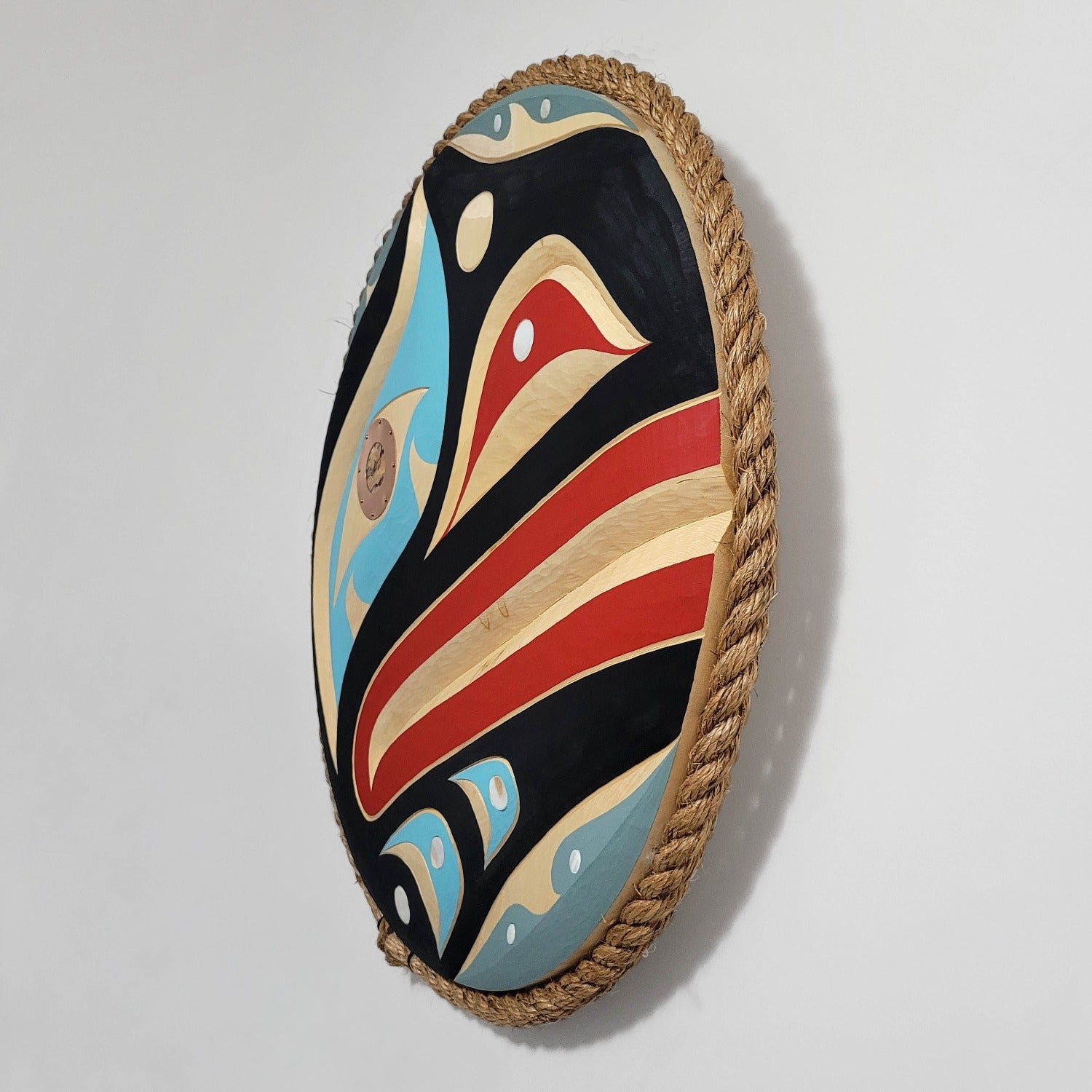 Indigenous Cedar Panel by Kwakiutl carver Trevor Hunt