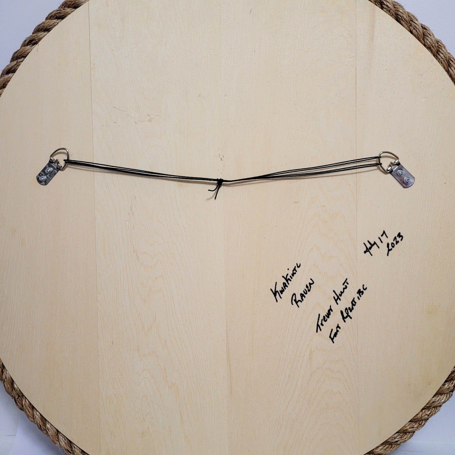 Indigenous Cedar Panel by Kwakiutl carver Trevor Hunt