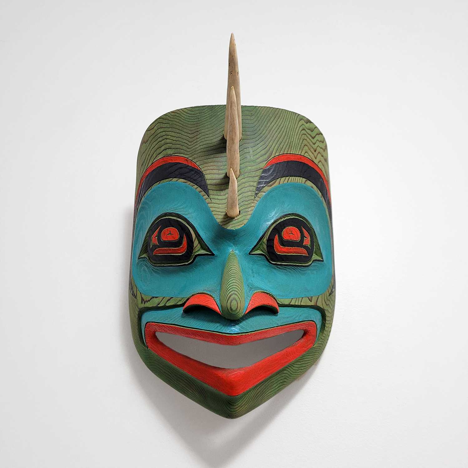 Cod Fish Mask by Coast Salish artist Tom LaFortune