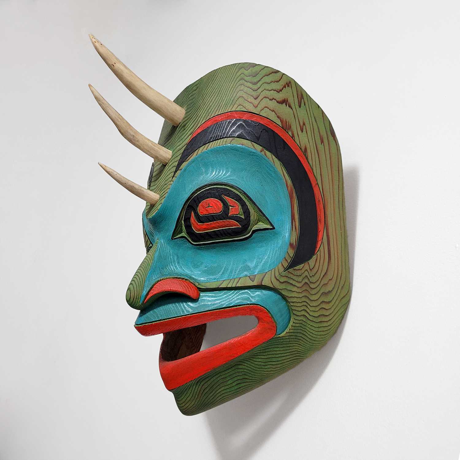 Cod Fish Mask by Coast Salish artist Tom LaFortune