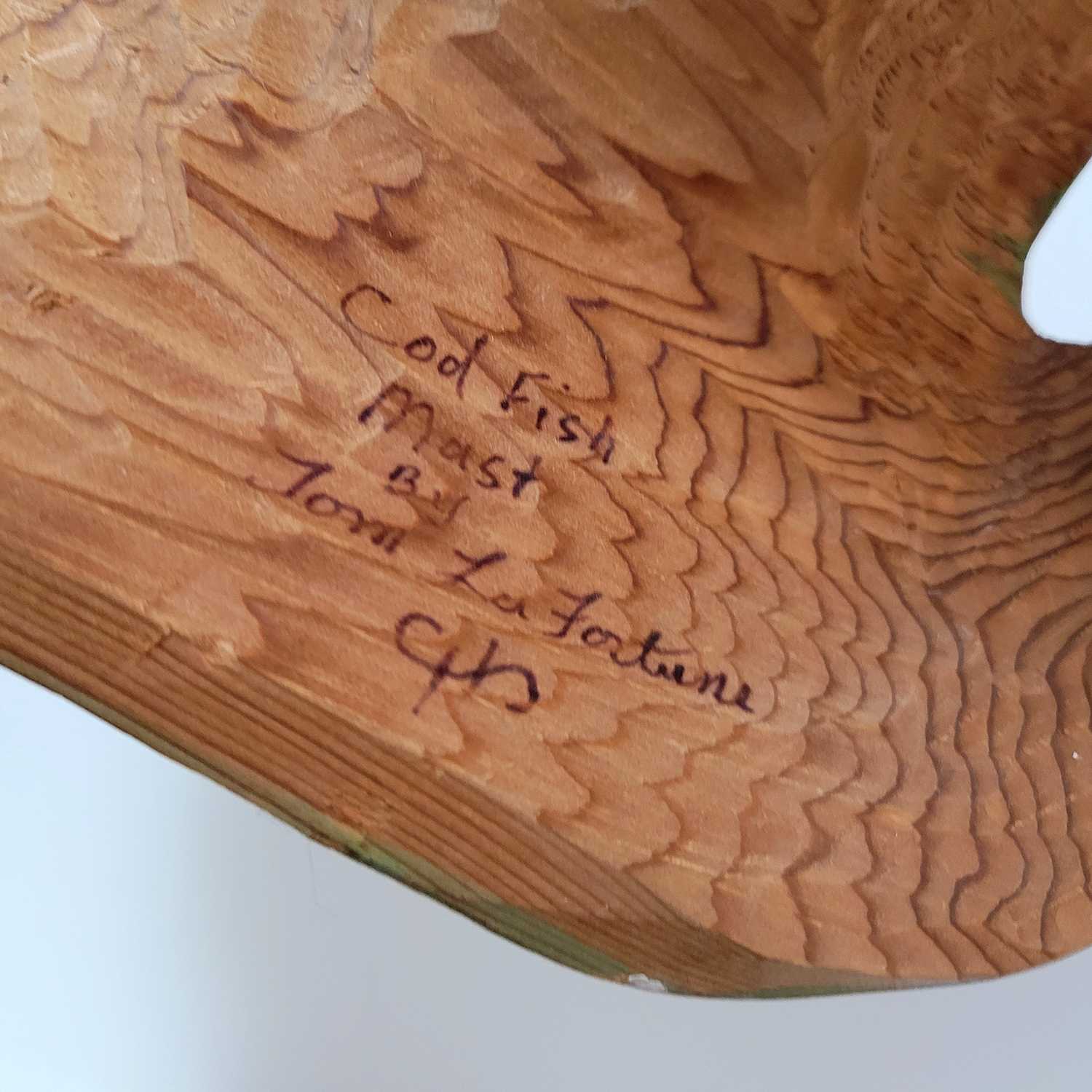 Cod Fish Mask by Coast Salish artist Tom LaFortune