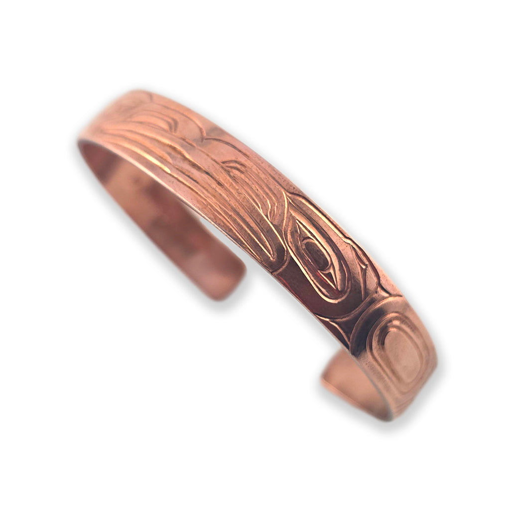 Copper Ravens Bracelet by Haida artist Derek White