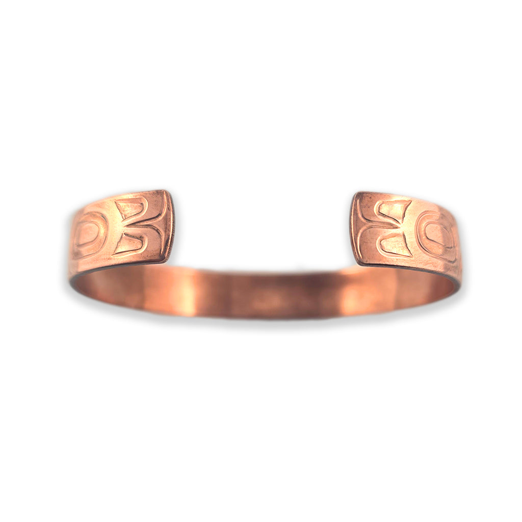 Copper Ravens Bracelet by Haida artist Derek White