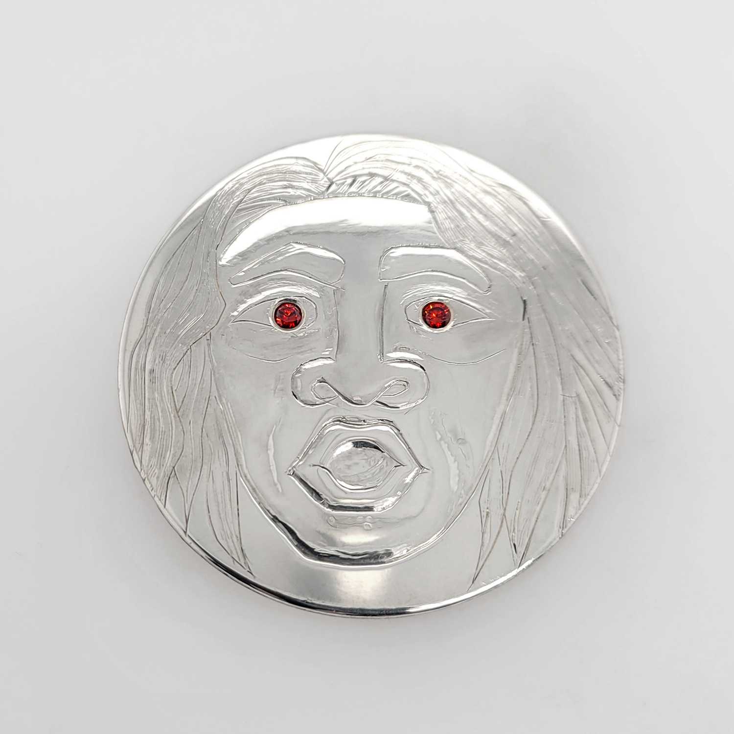 Silver Pendant by Native Female Artist Kiri Geen