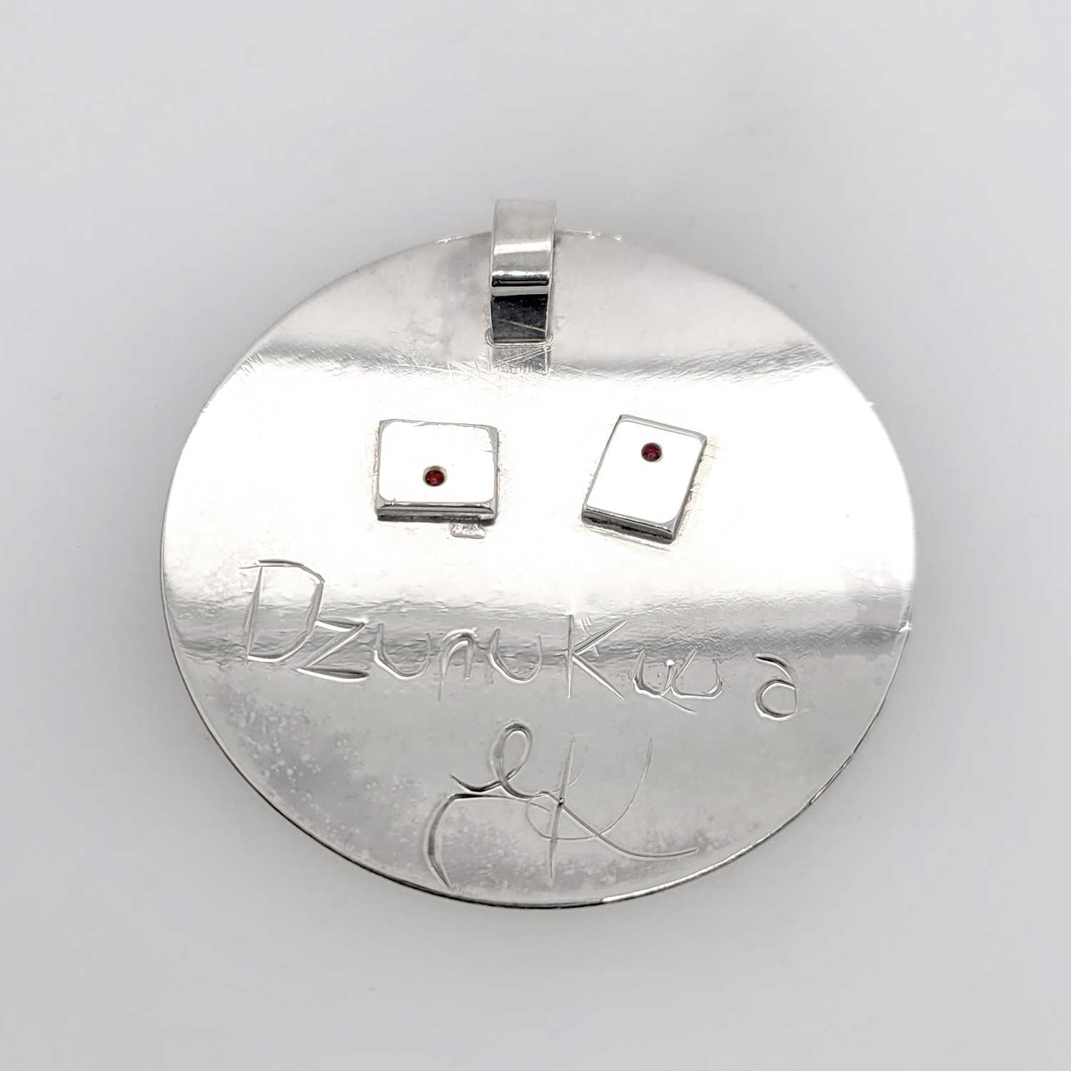 Silver Pendant by Native Female Artist Kiri Geen