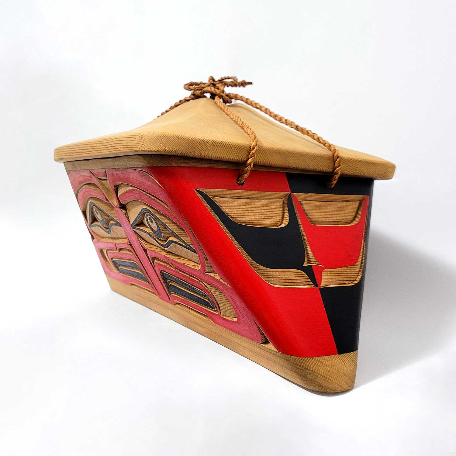 Cedar Bentwood Box by Kwakwaka'wakw carver Bruce Alfred