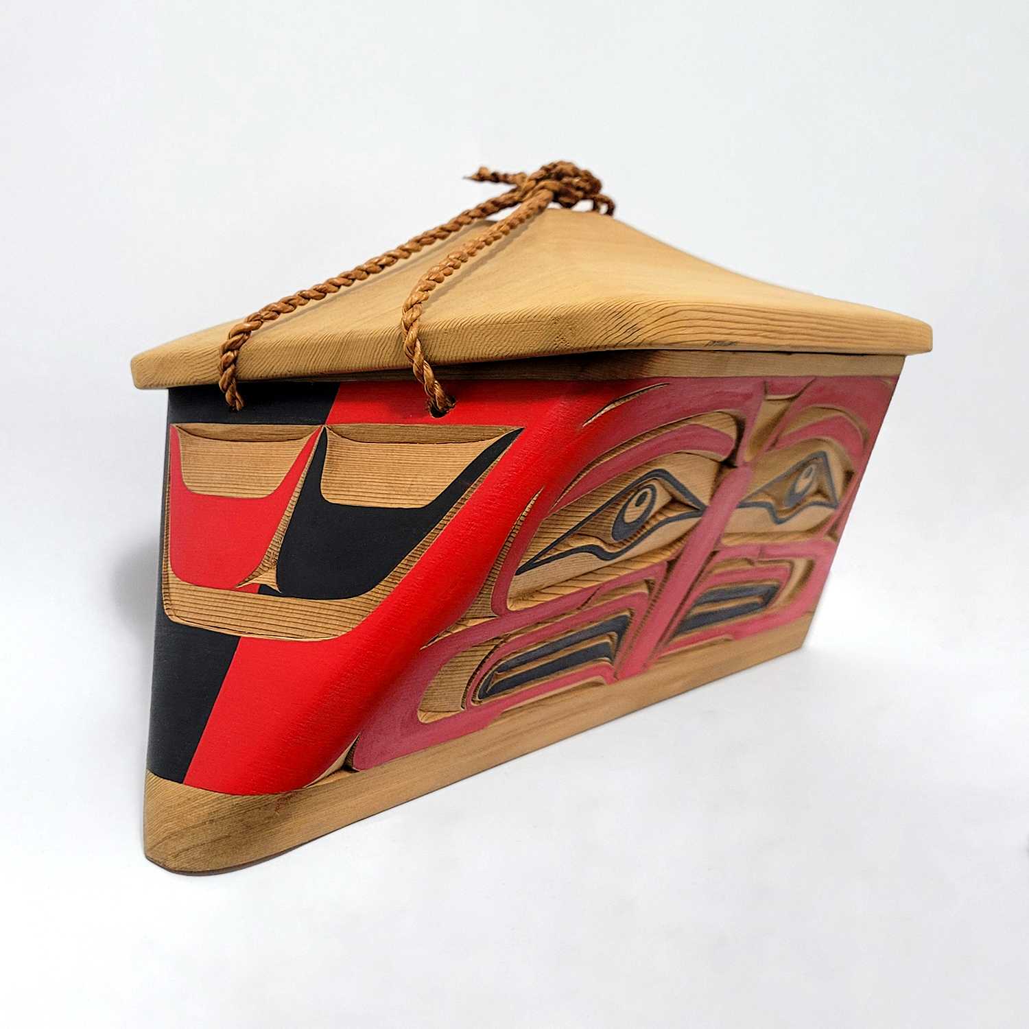 Cedar Bentwood Box by Kwakwaka'wakw carver Bruce Alfred