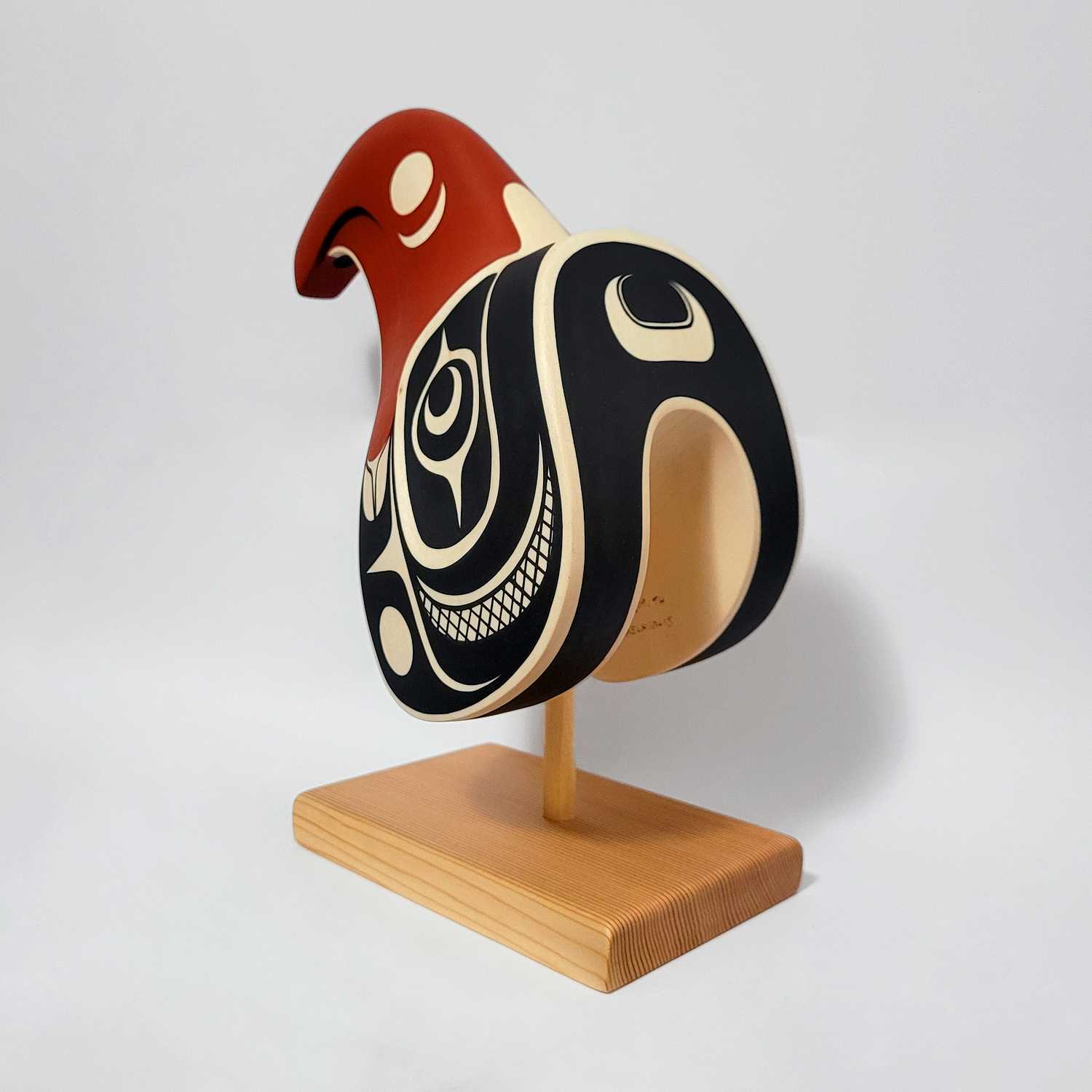 Eagle Mask on stand by Kwakwaka'wakw artist Rod Smith
