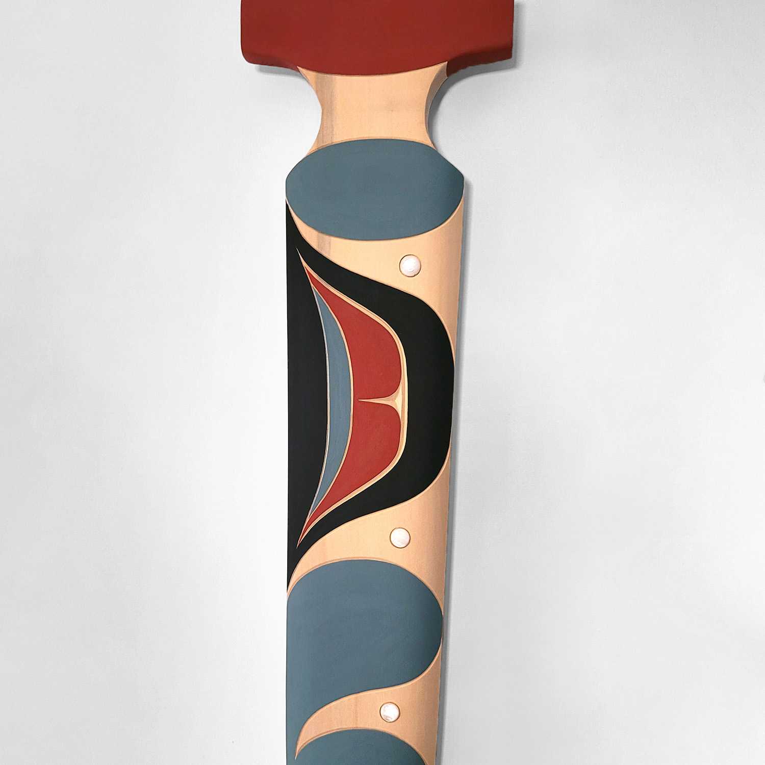 Carved Eagle Paddle by Kwakwaka'wakw Artist Trevor Hunt