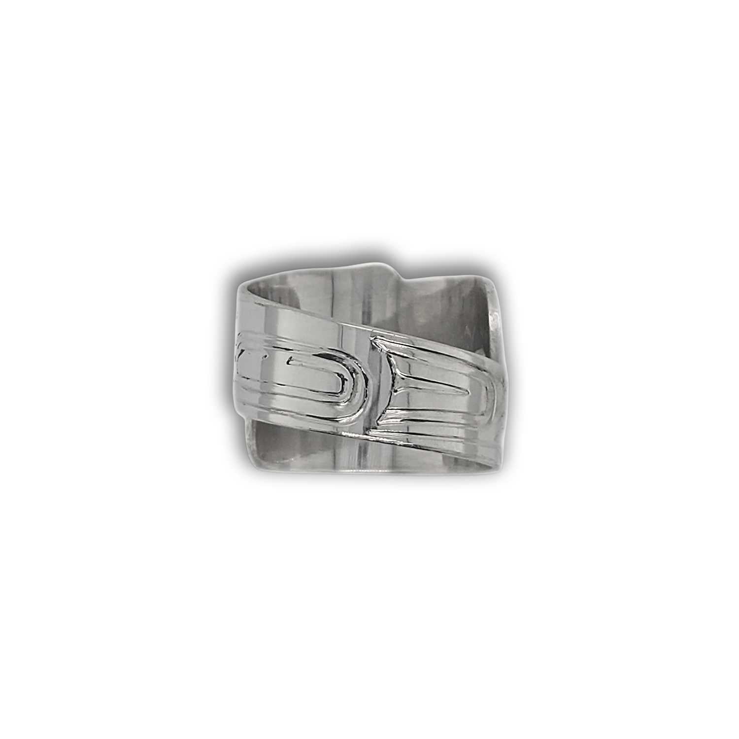 Silver Eagle Wrap Ring by Kwakwaka'wakw artist Garner Moody