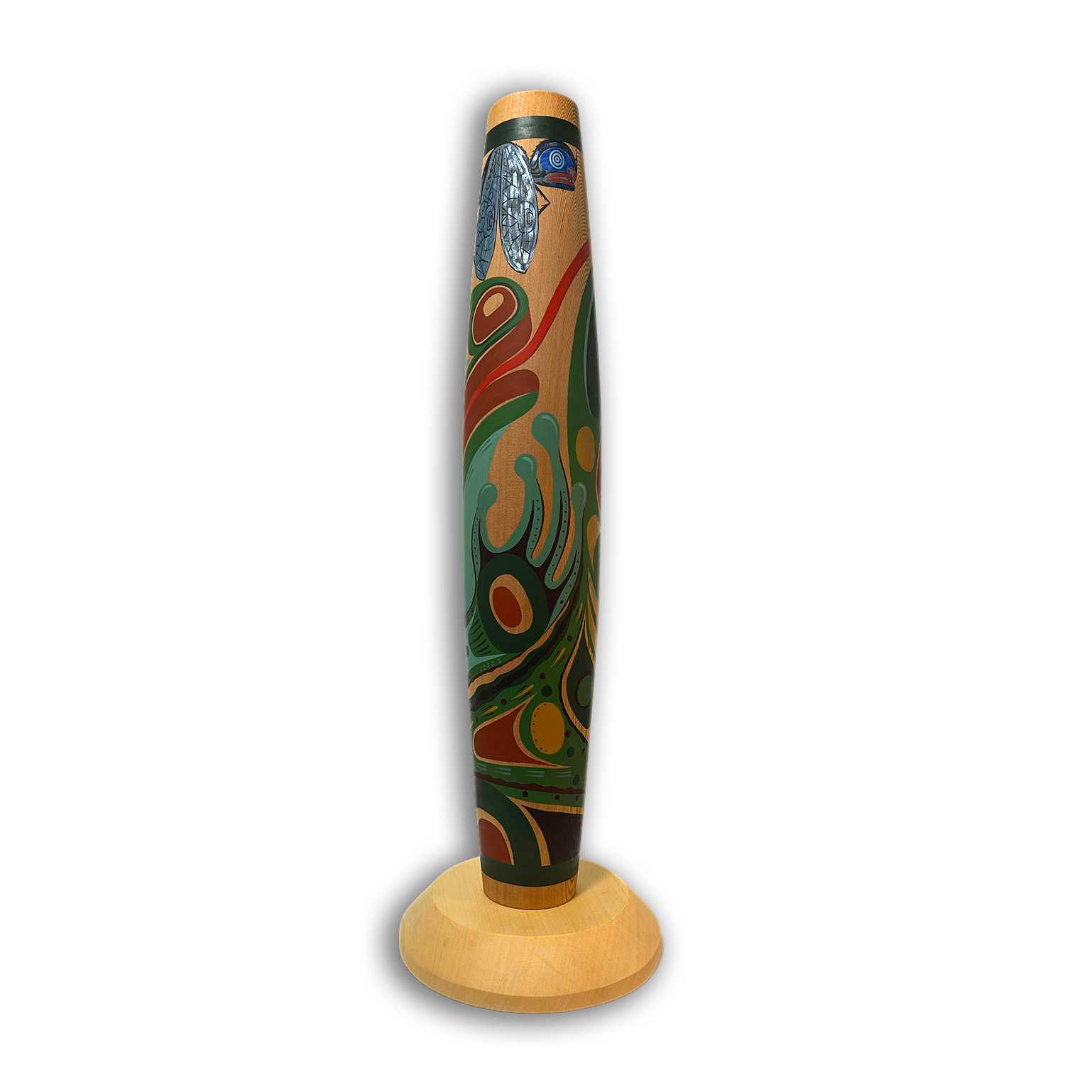 Frog Cradle Rattle by Kwakwaka'wakw artist Johnathan Henderson